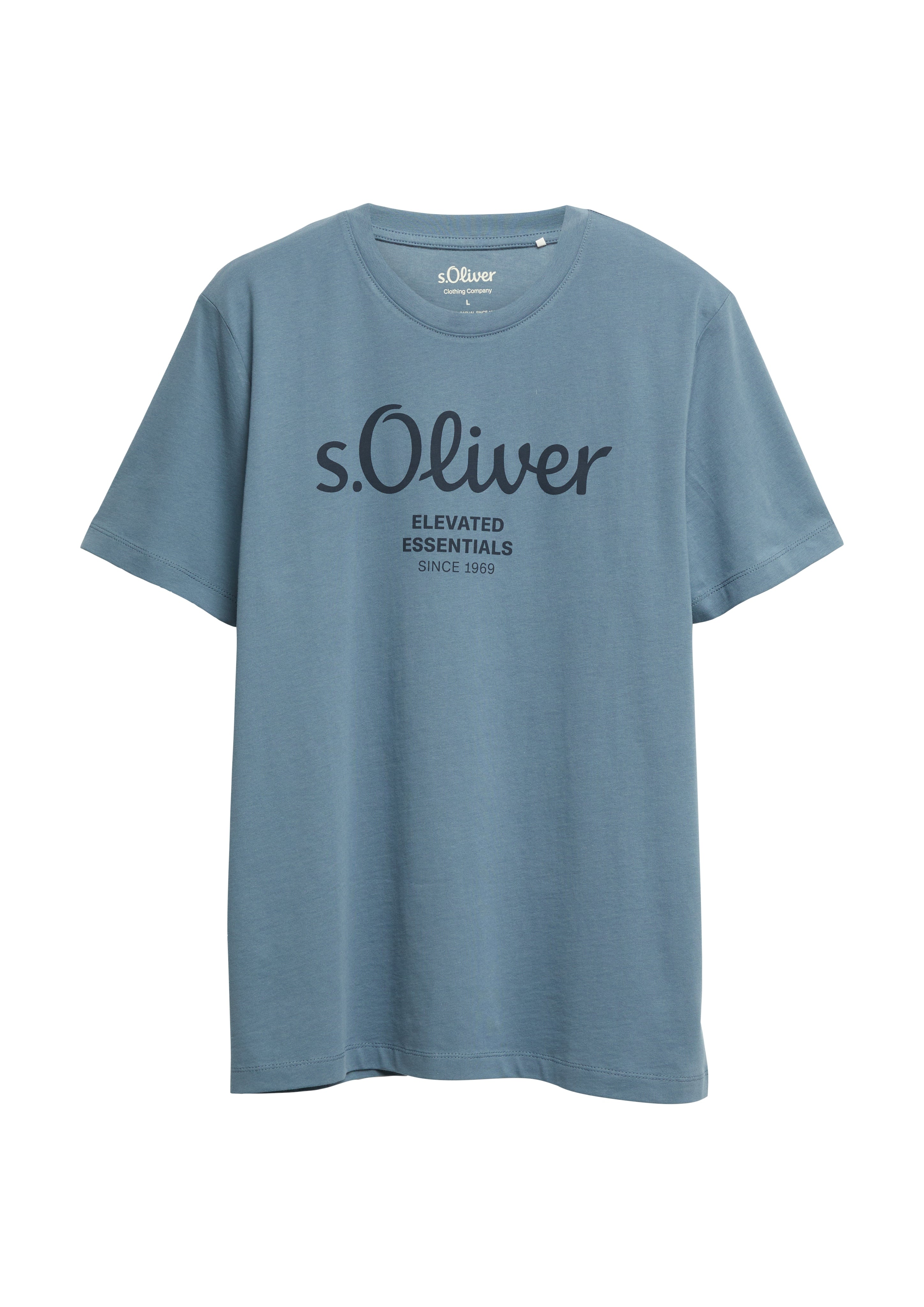 S. Oliver red Herren T-Shirts kurz Blue