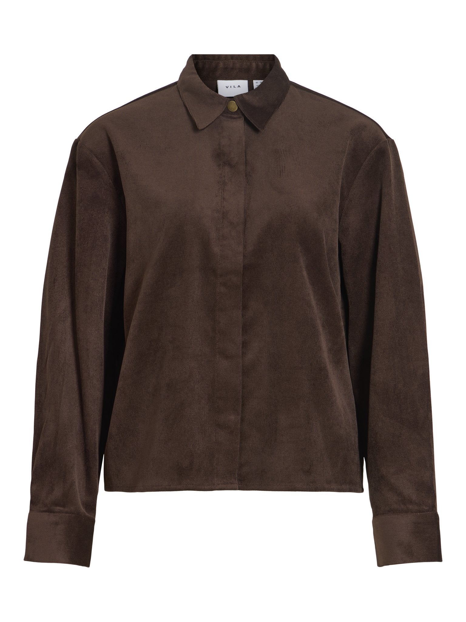 Vila Damen Blusen Coffee Bean