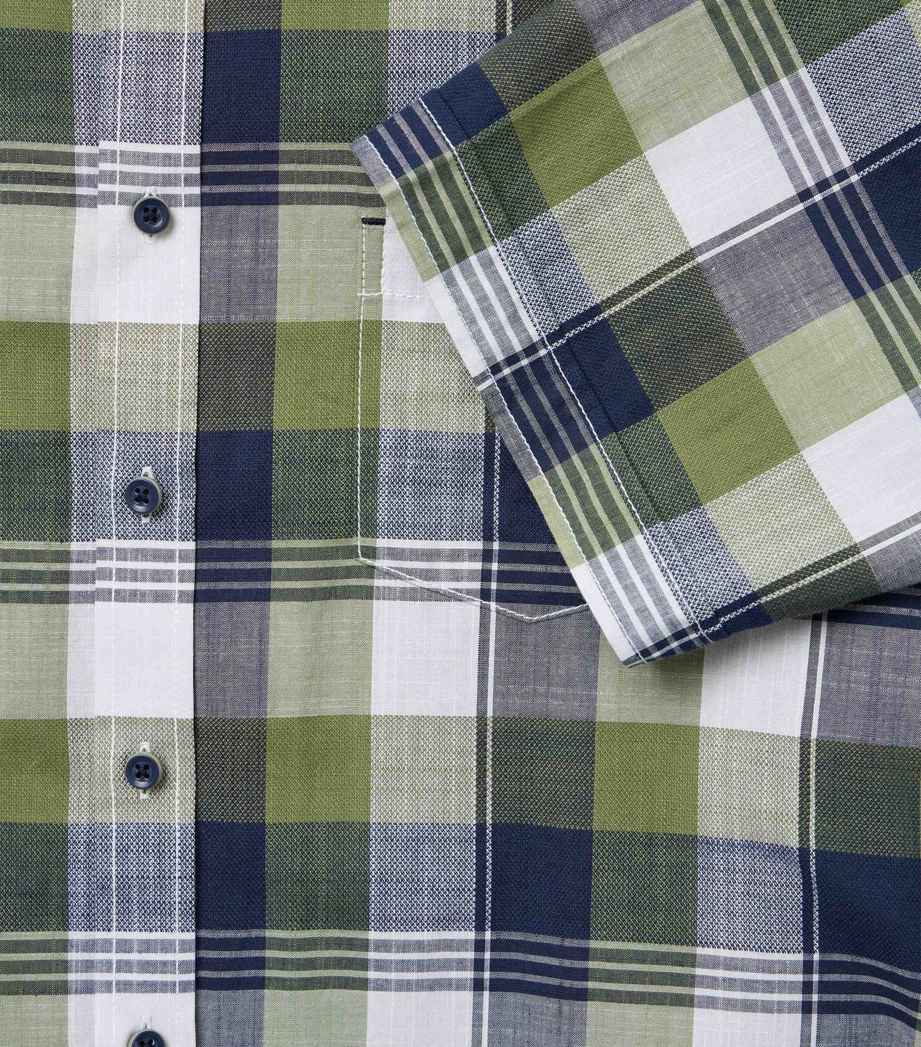 Casa Moda Herren Hemden kurz Gruen