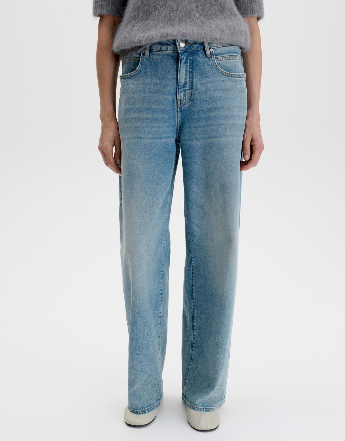 Someday Damen Jeans Mid Washed Blue