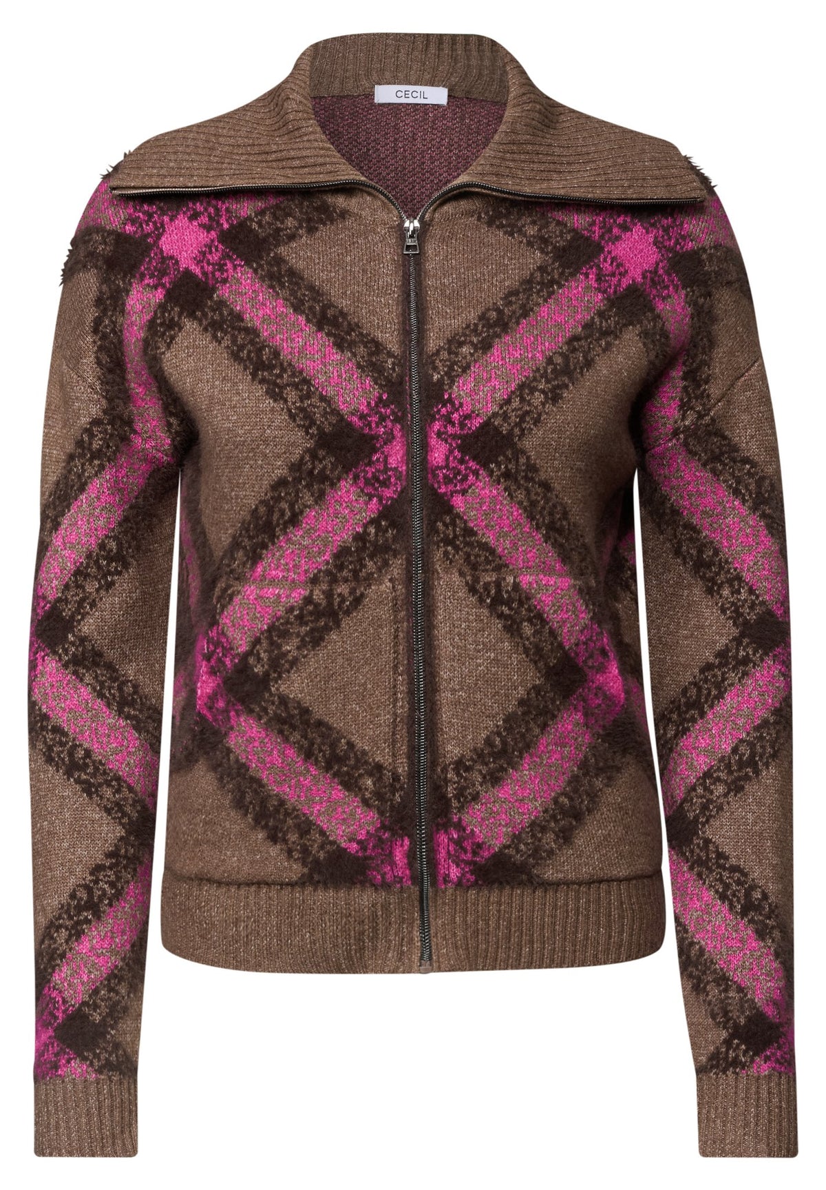 Cecil Damen Strickjacken Pink Flas