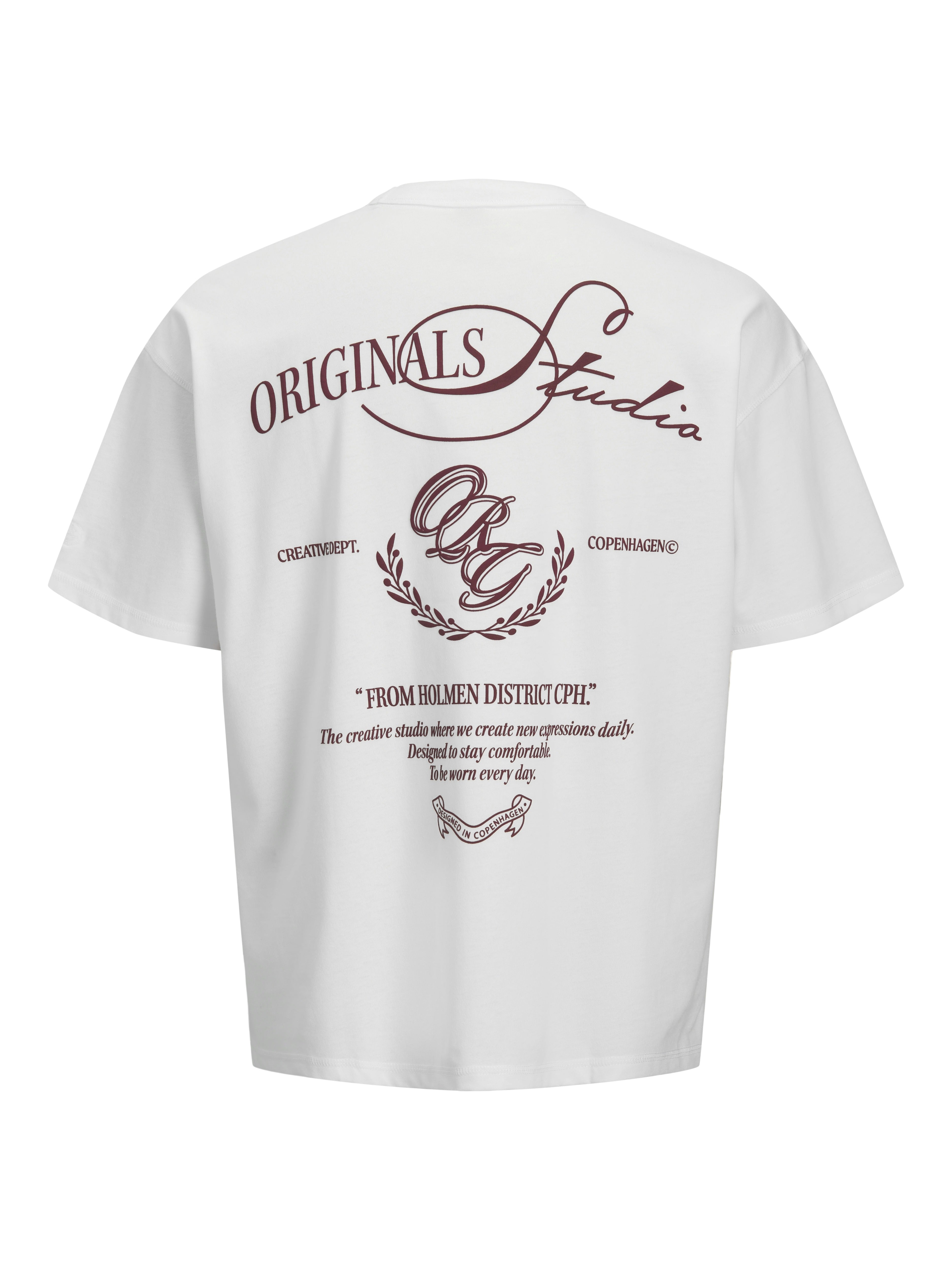Jack & Jones Herren T-Shirts kurz Bright White