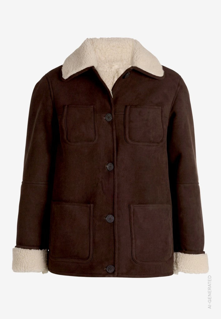 Zero Damen Jacken Patch Brown/Bei