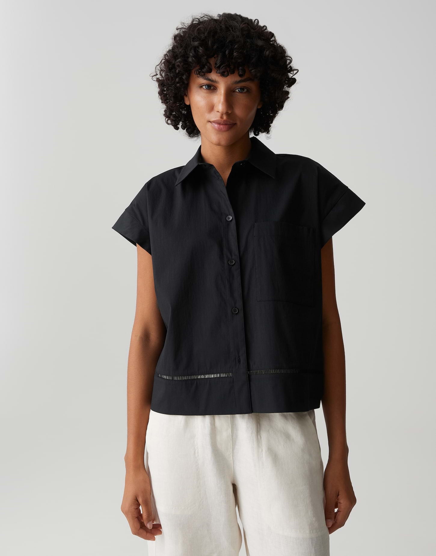 Opus Damen Blusen Black