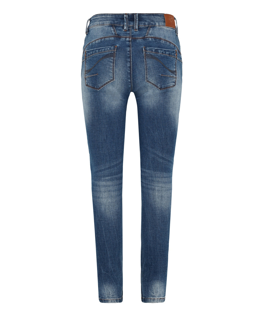 Timezone Damen Jeans Ocean Blue