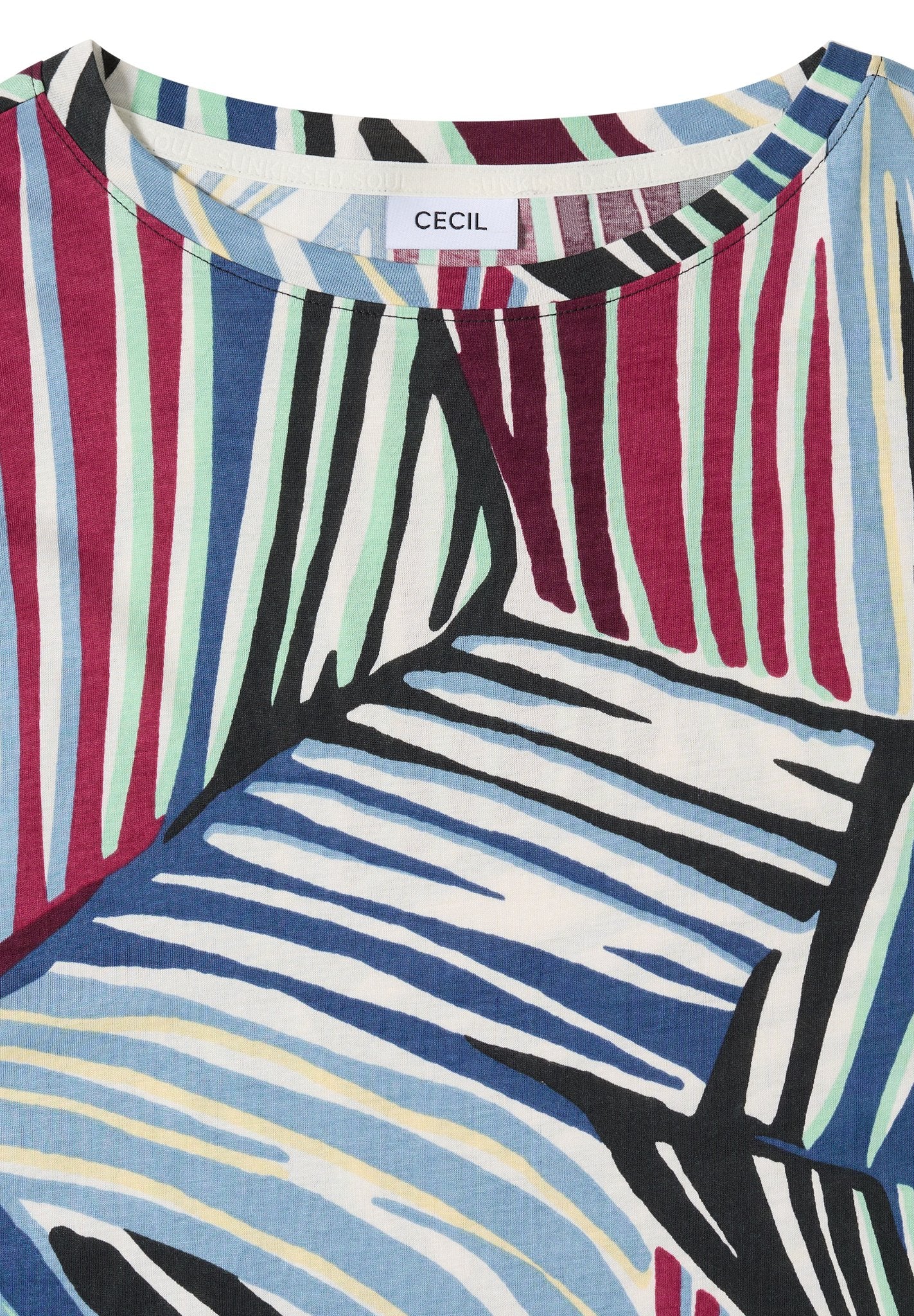 Cecil Damen T-Shirts Palm Bree