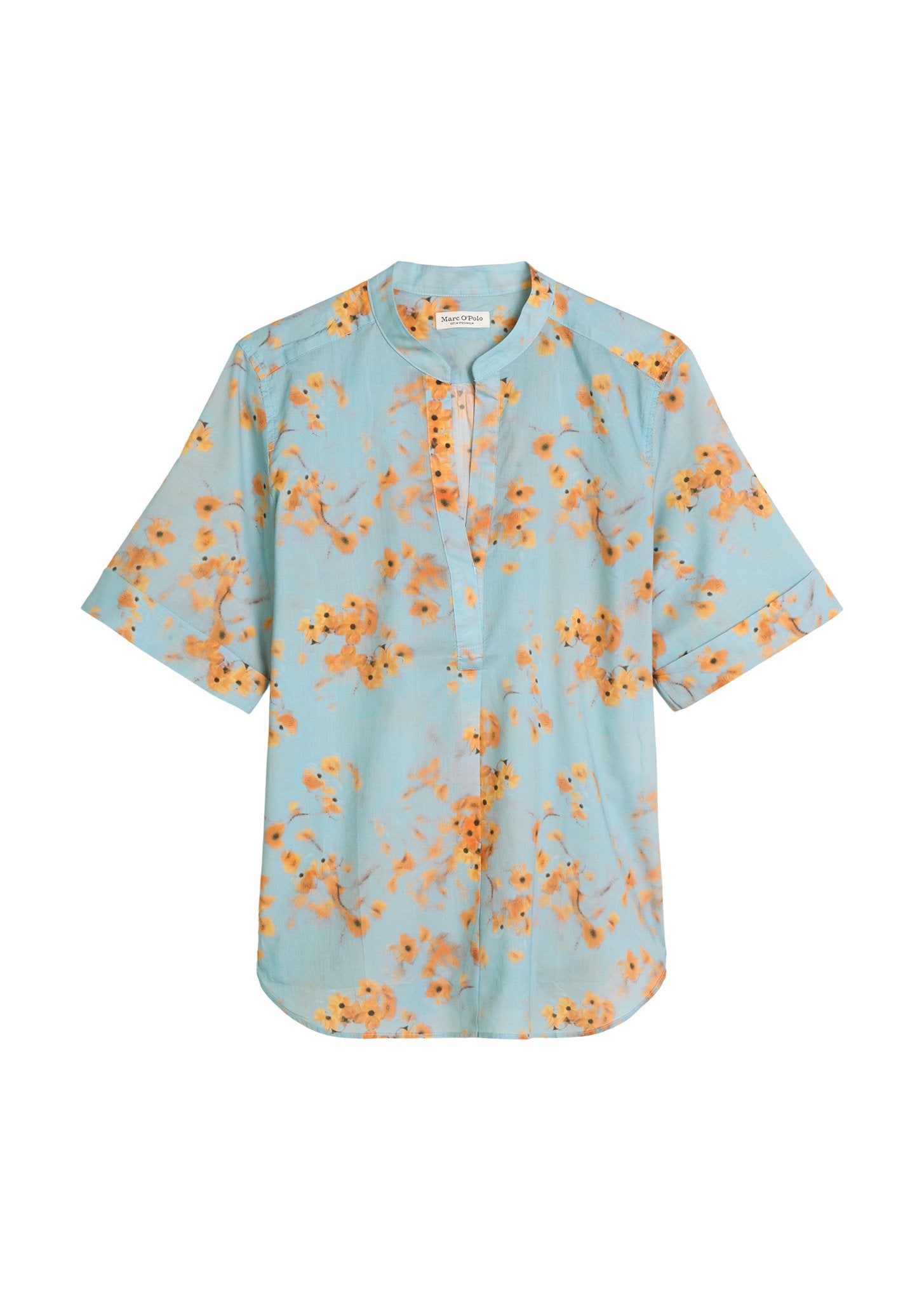 Marc O'Polo Damen Blusen kurz Medium Blue_Mul