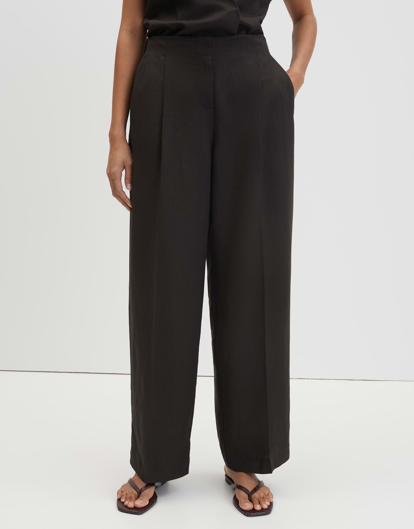 Someday Damen Hosen Dark Truffle