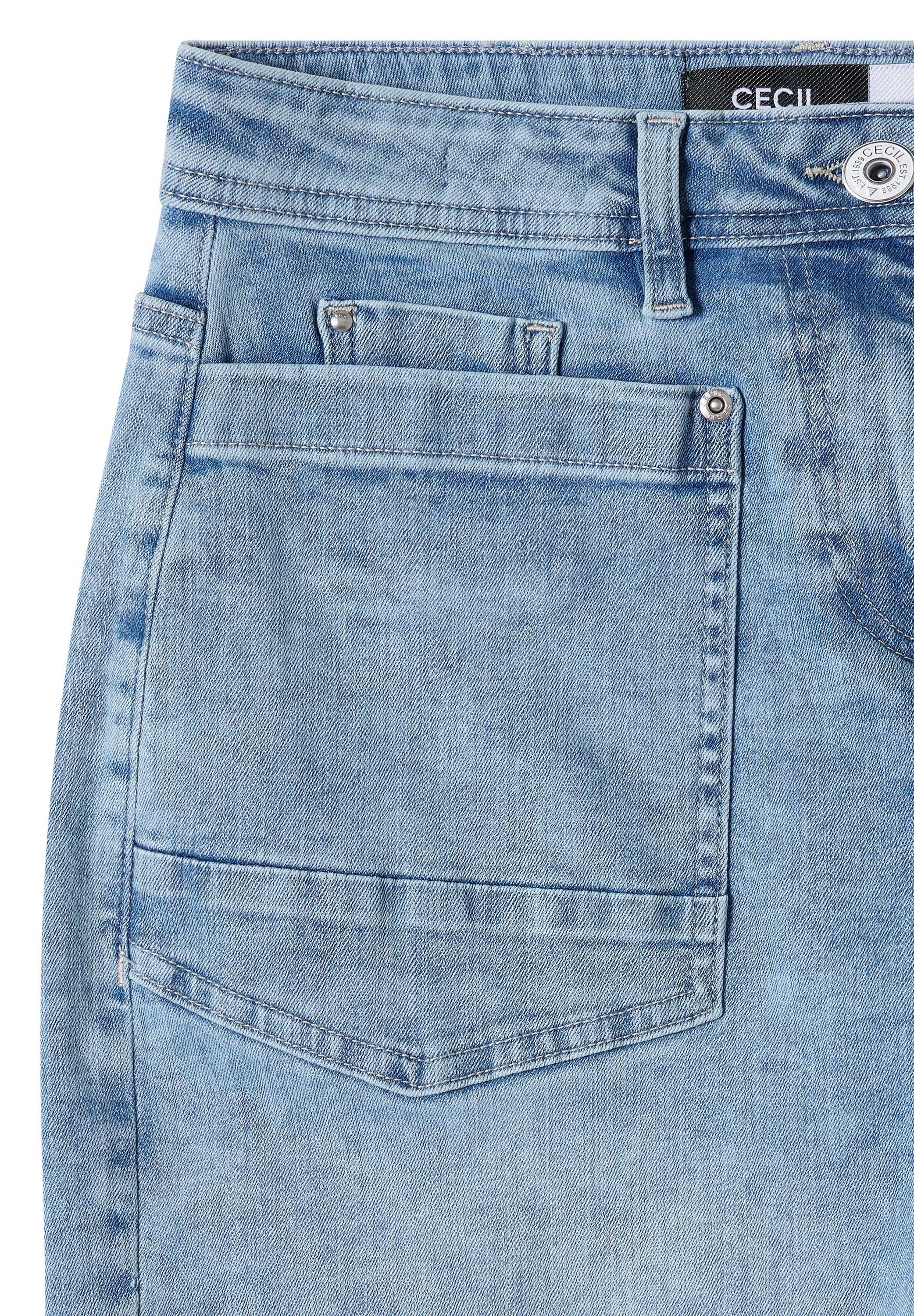 Cecil Damen Hosen Light Blu