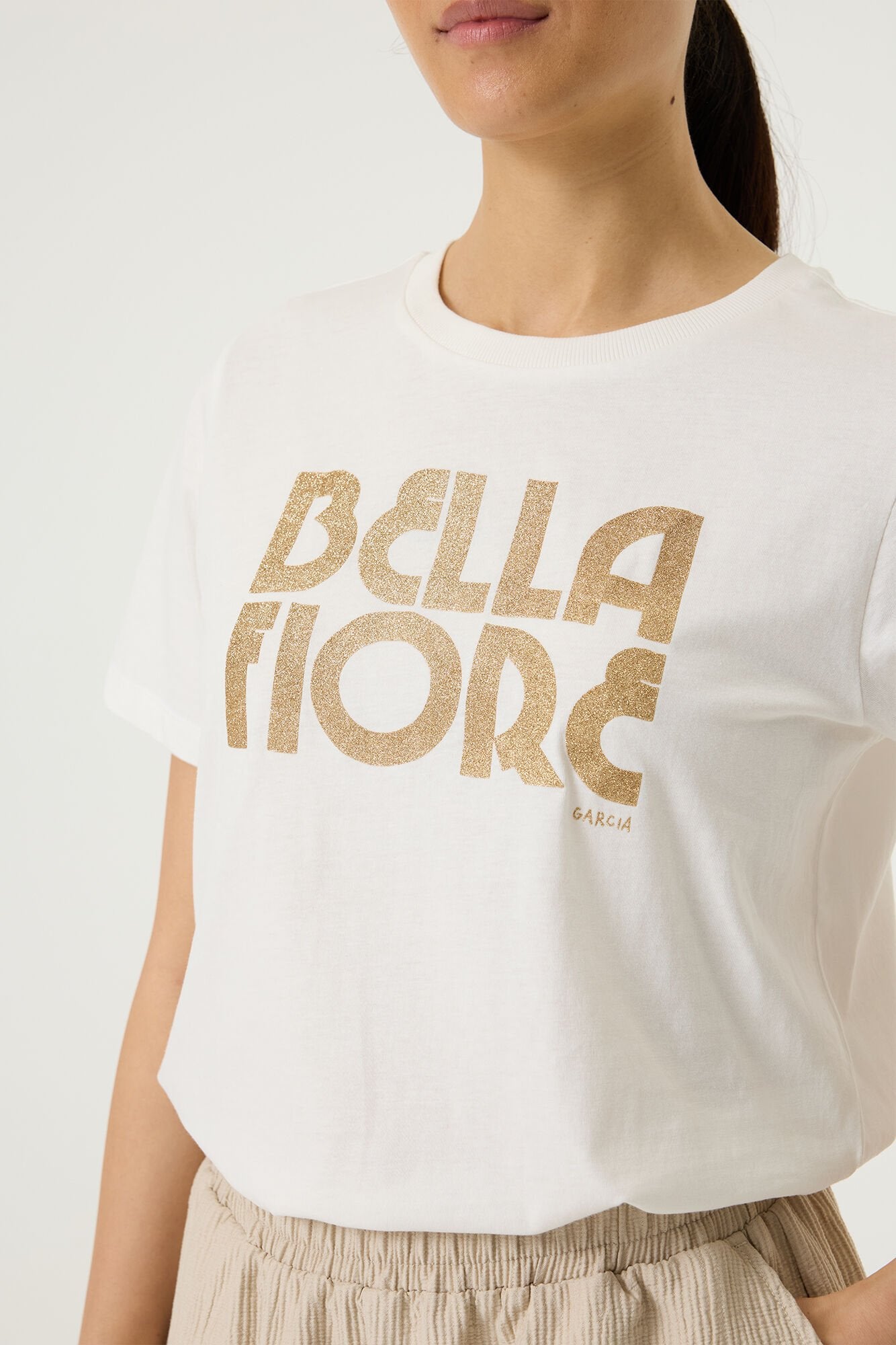 Garcia Damen T-Shirts Off White