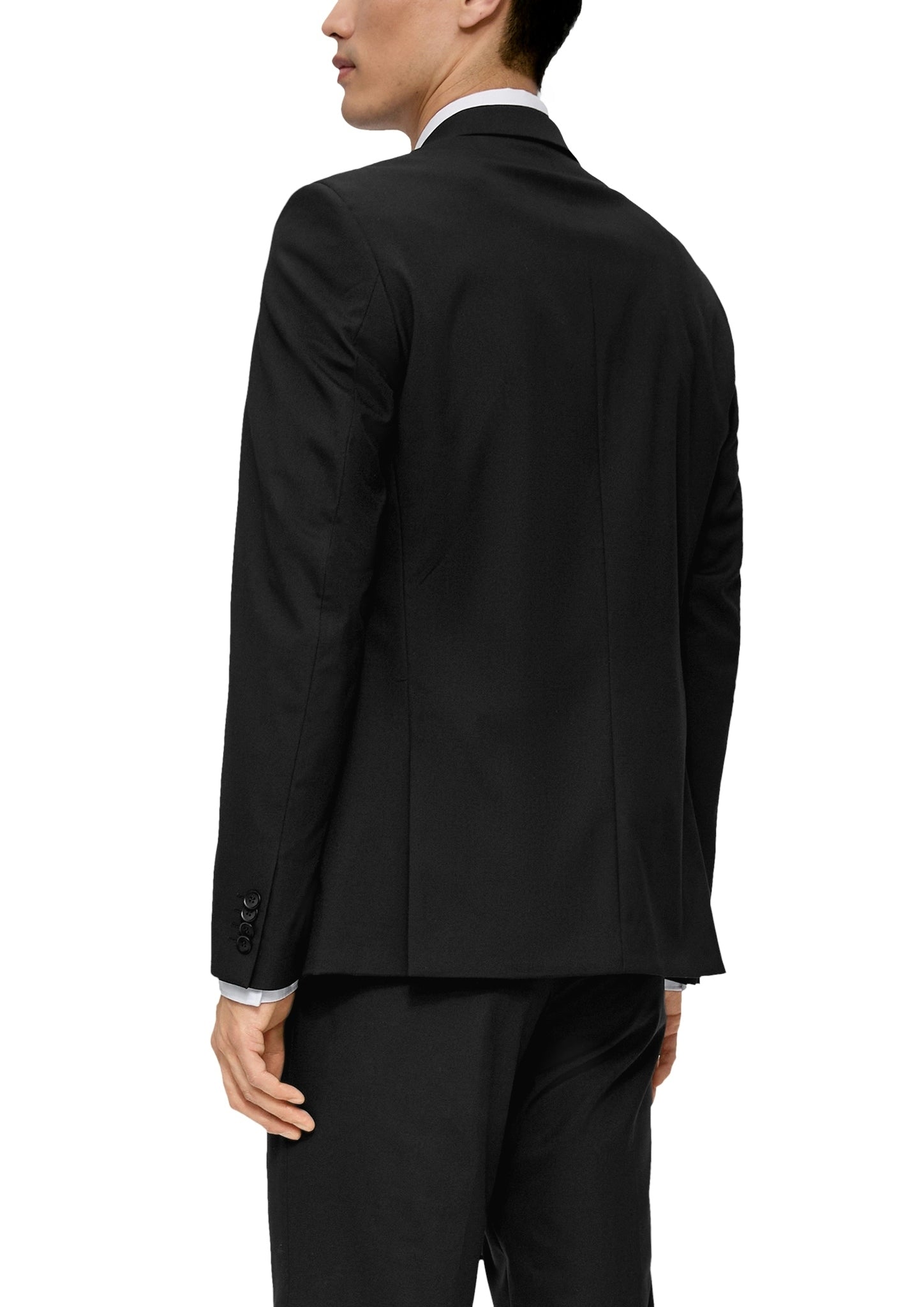 S. Oliver black Herren Sakkos Grey/Black