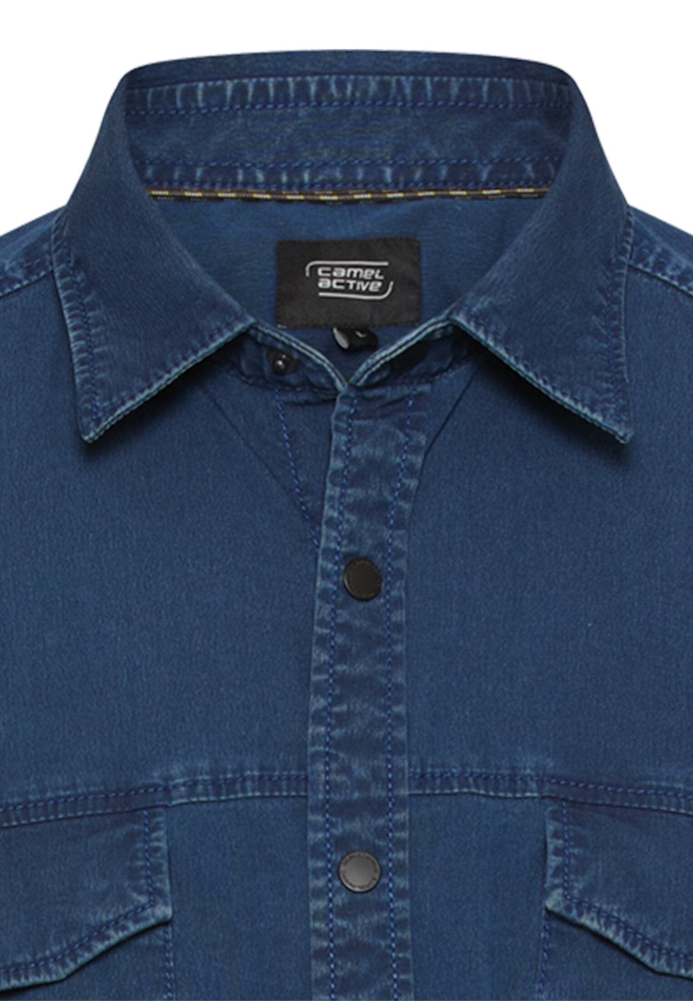Camel active Herren Hemden kurz Indigo Blue