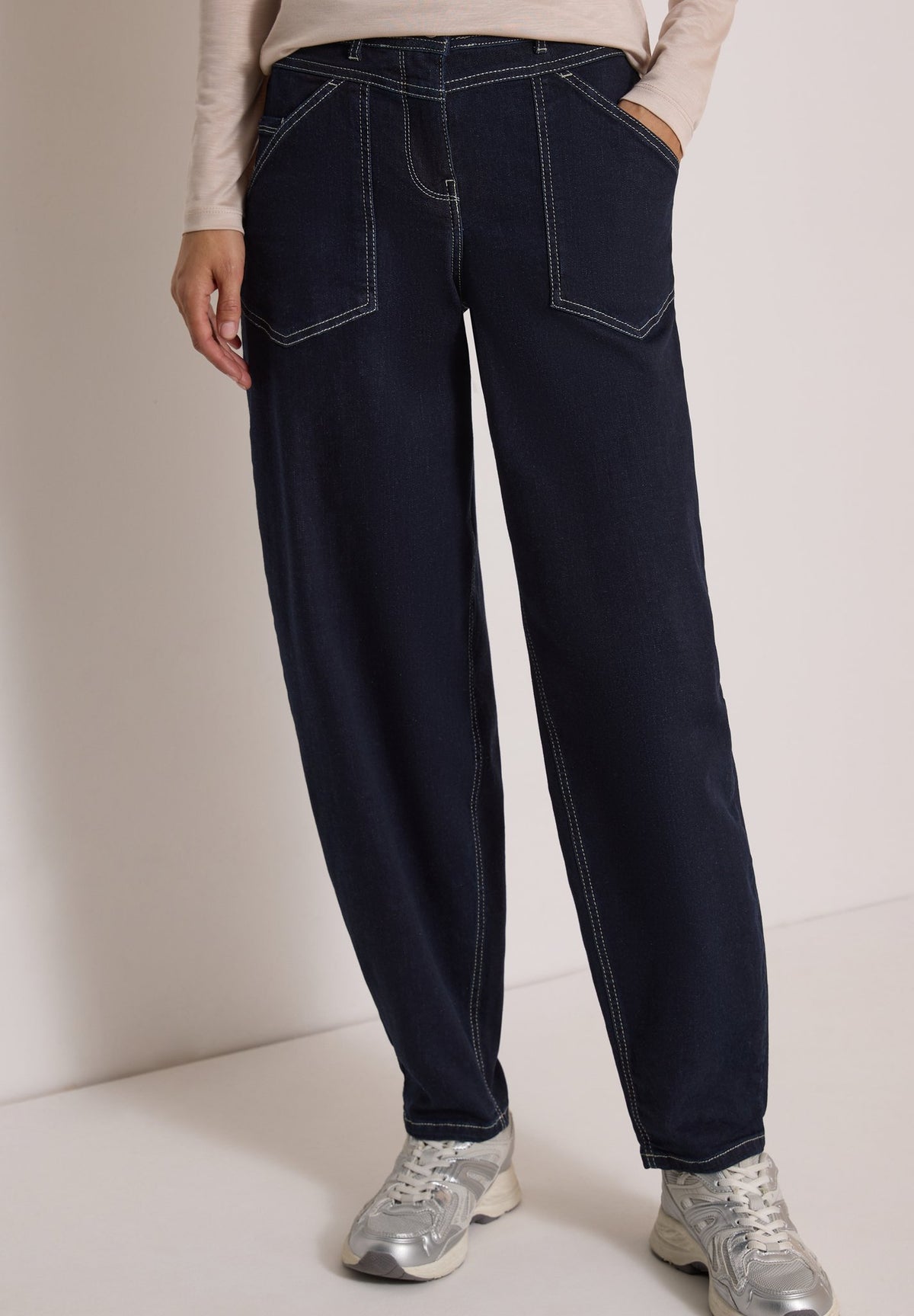 Cecil Damen Hosen Rinsed Wa