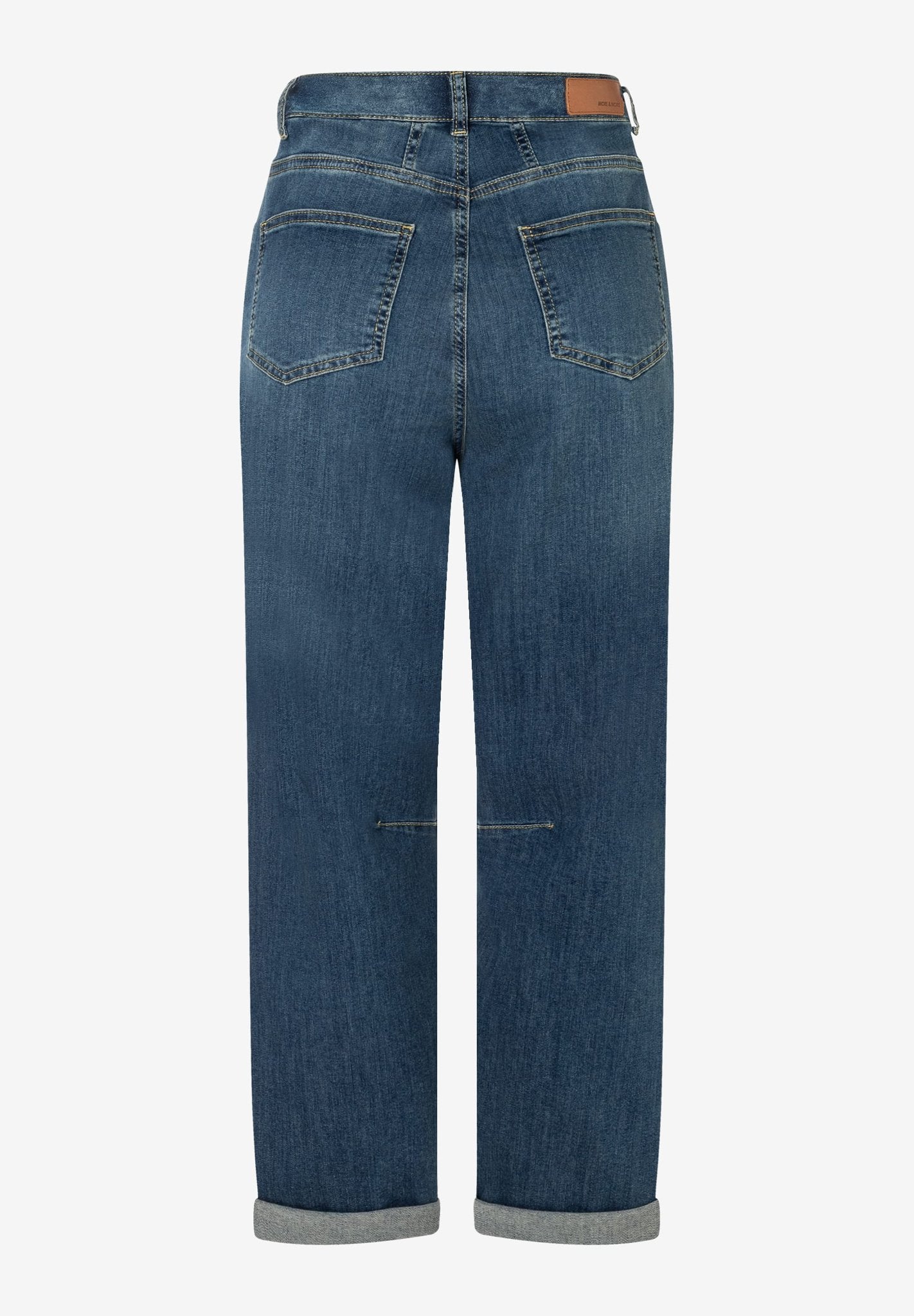 More & More Damen Jeans Middle Blu