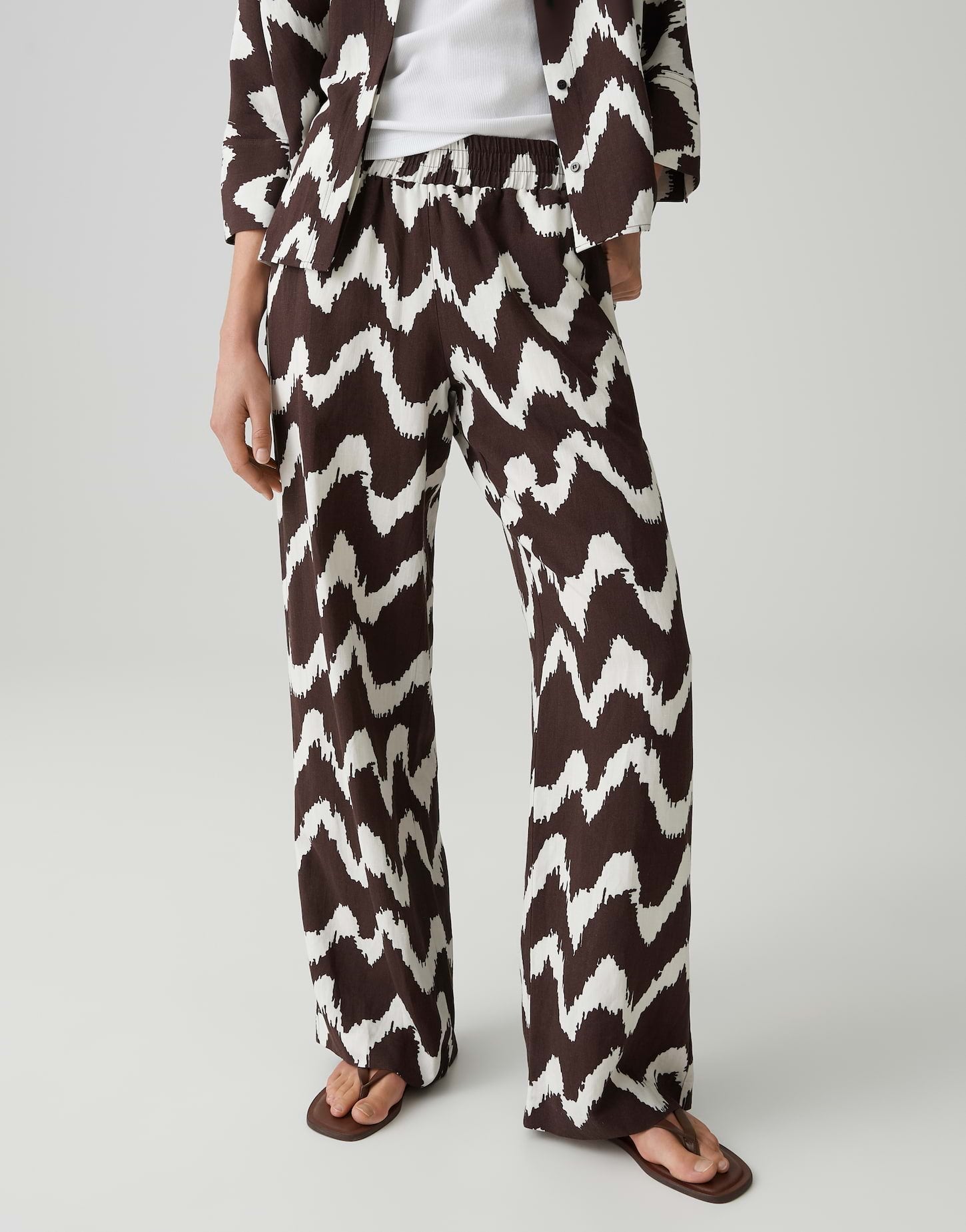 Opus Pants Damen Hosen Coffee Be