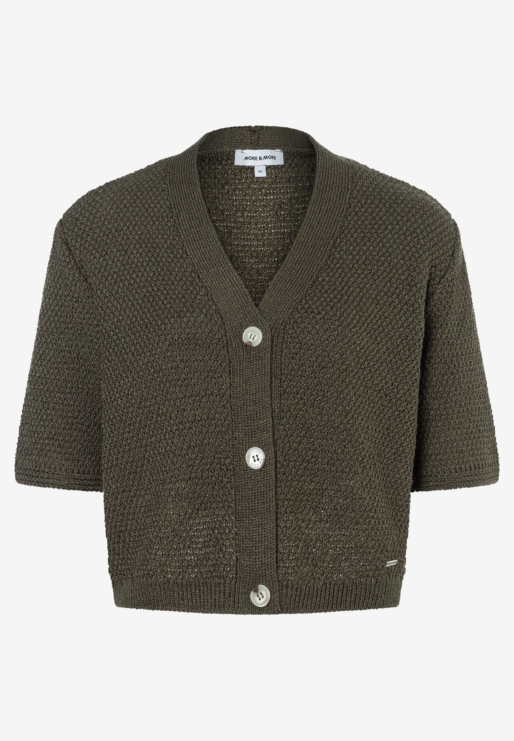 More & More Damen Strickjacken Jungle Gre