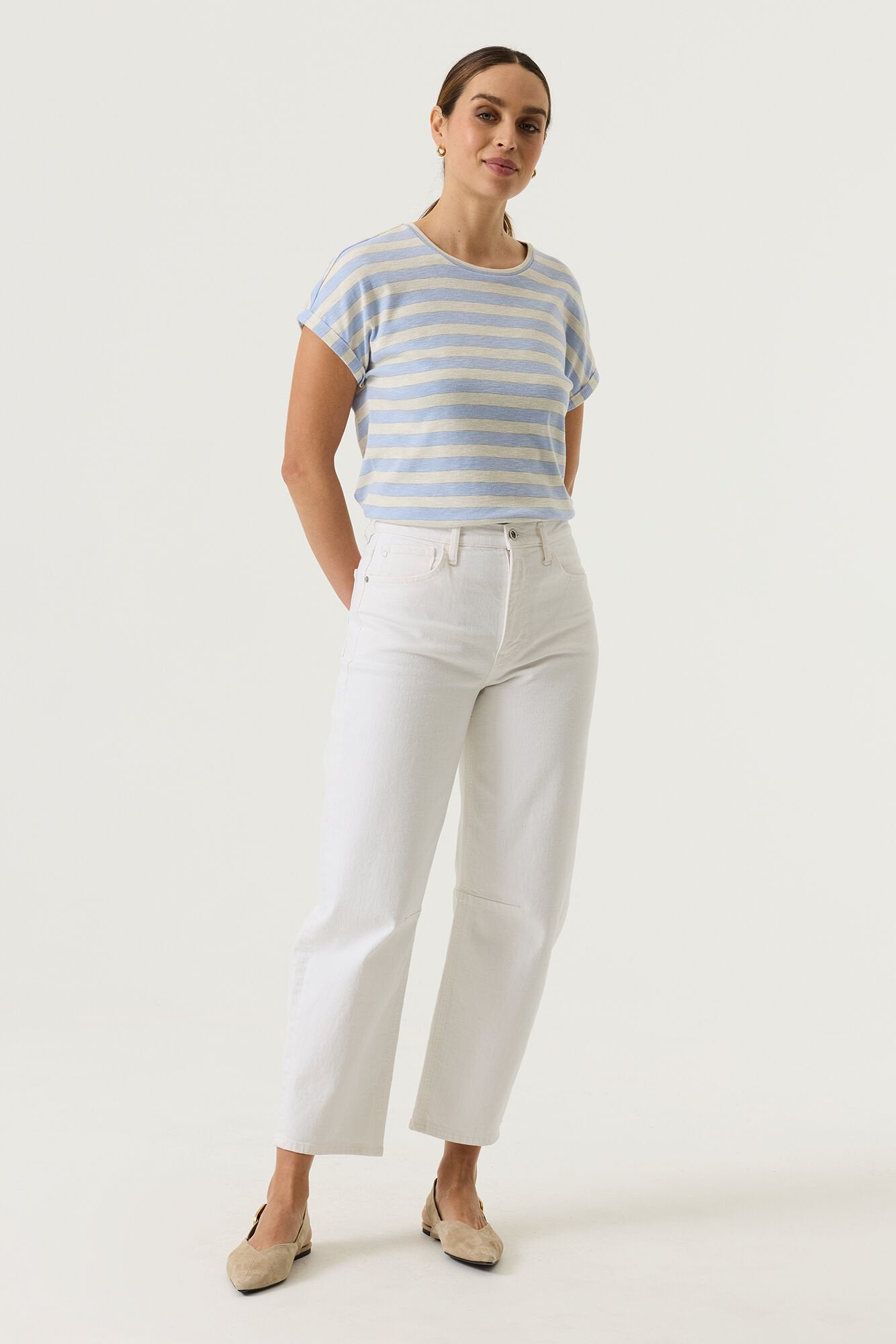 Garcia Damen T-Shirts Cornflower