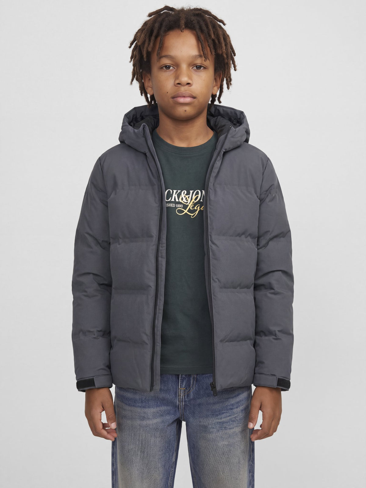 Jack & Jones Jungen Jacken Asphalt