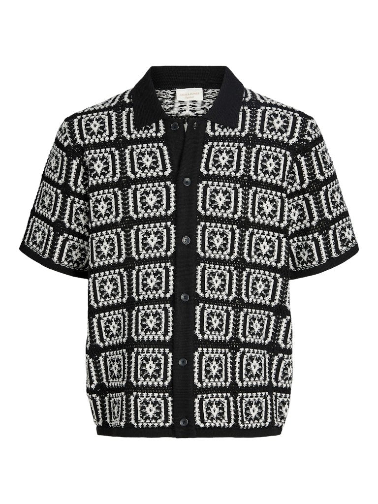 Jack & Jones Herren Polo-Shirts Black/Sea Salt