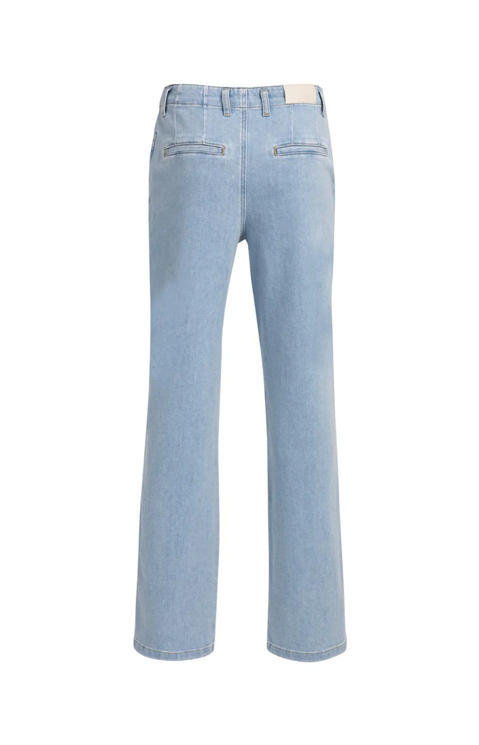 Chino-Jeans mit geradem Bein und Leistentaschen