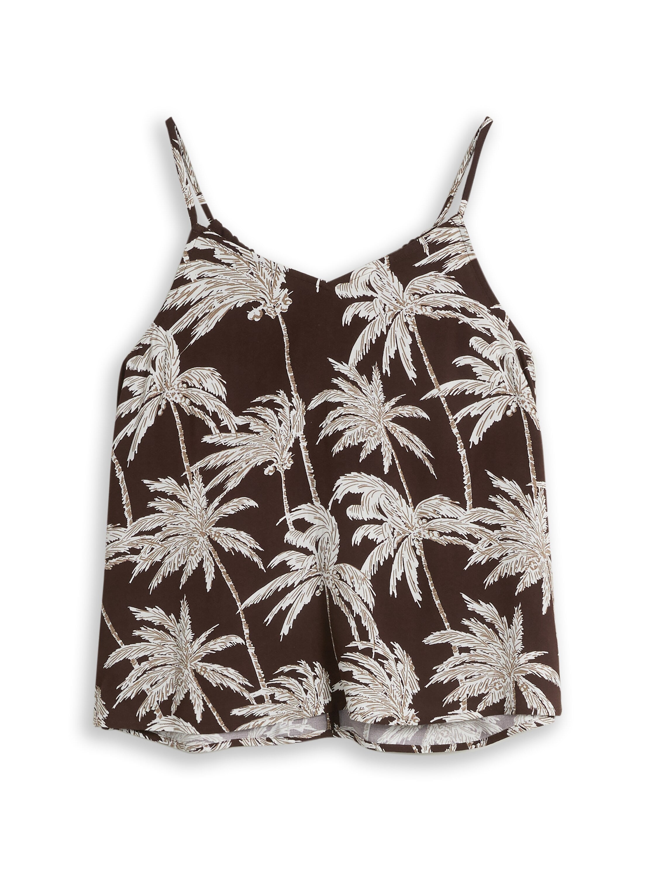 Tom Tailor denim Damen Blusen Brown Palmtree