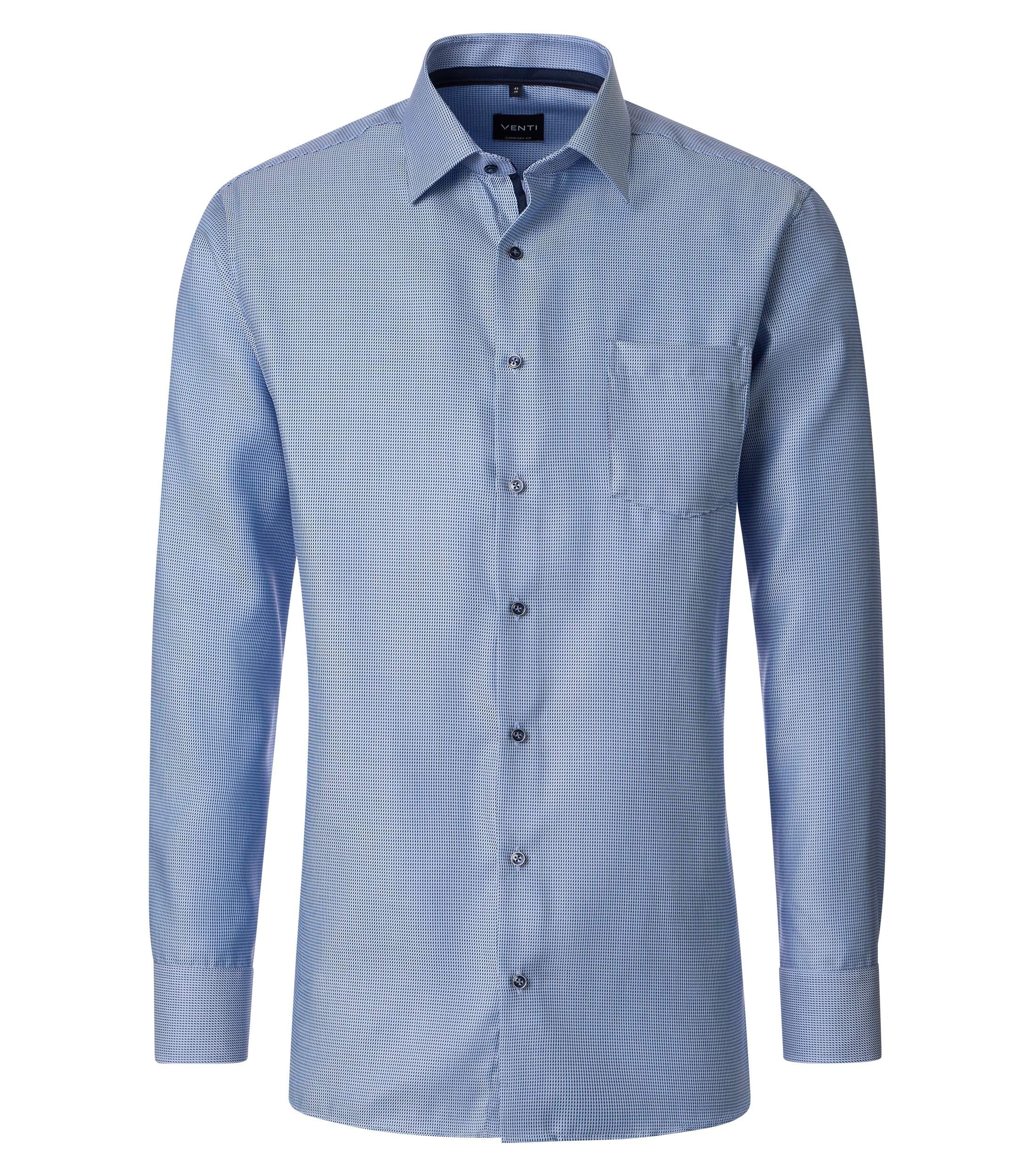 Venti Herren Hemden lang Blau