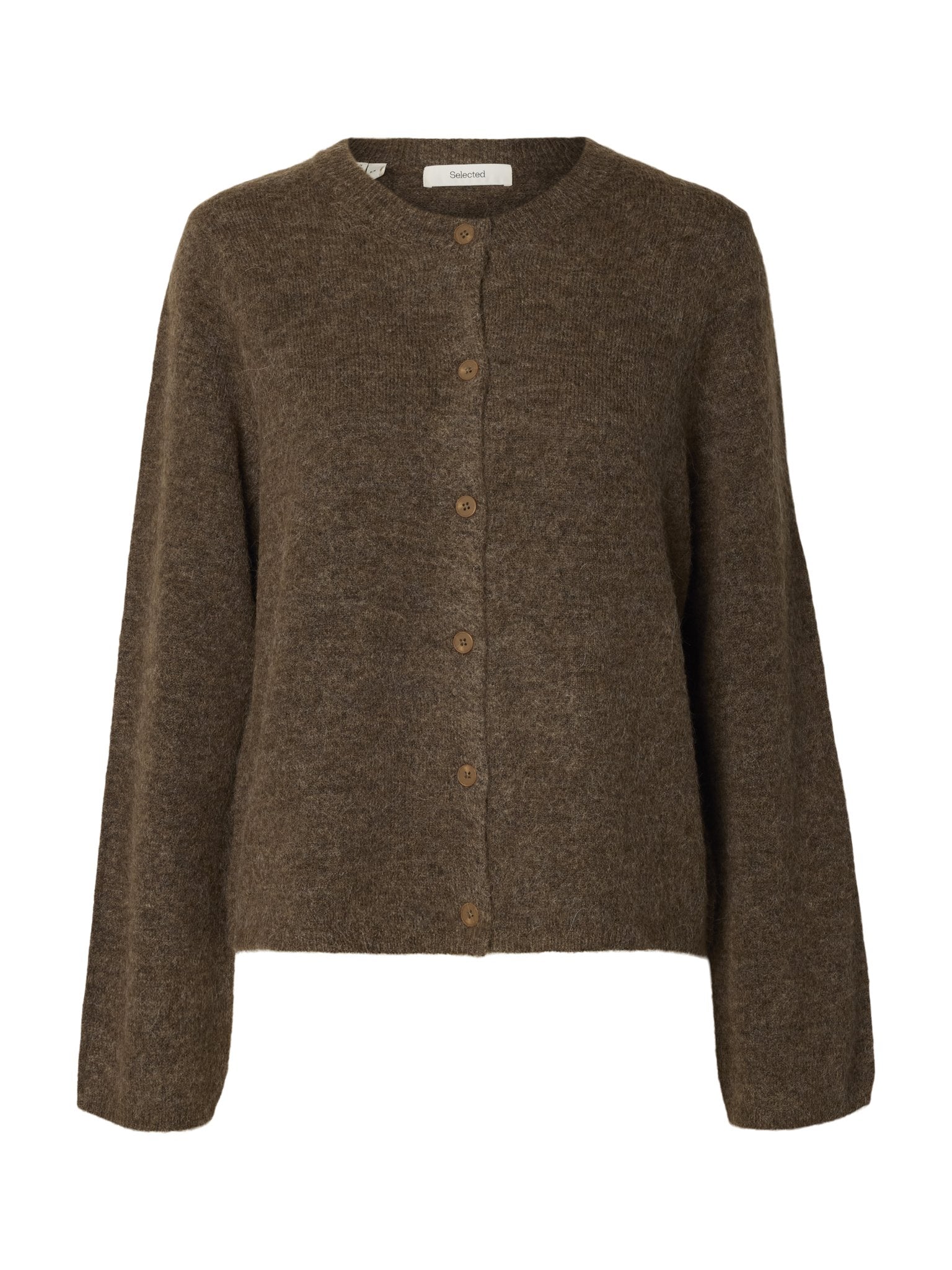 Selected Femme Damen Strickjacken Dachshund/Melan