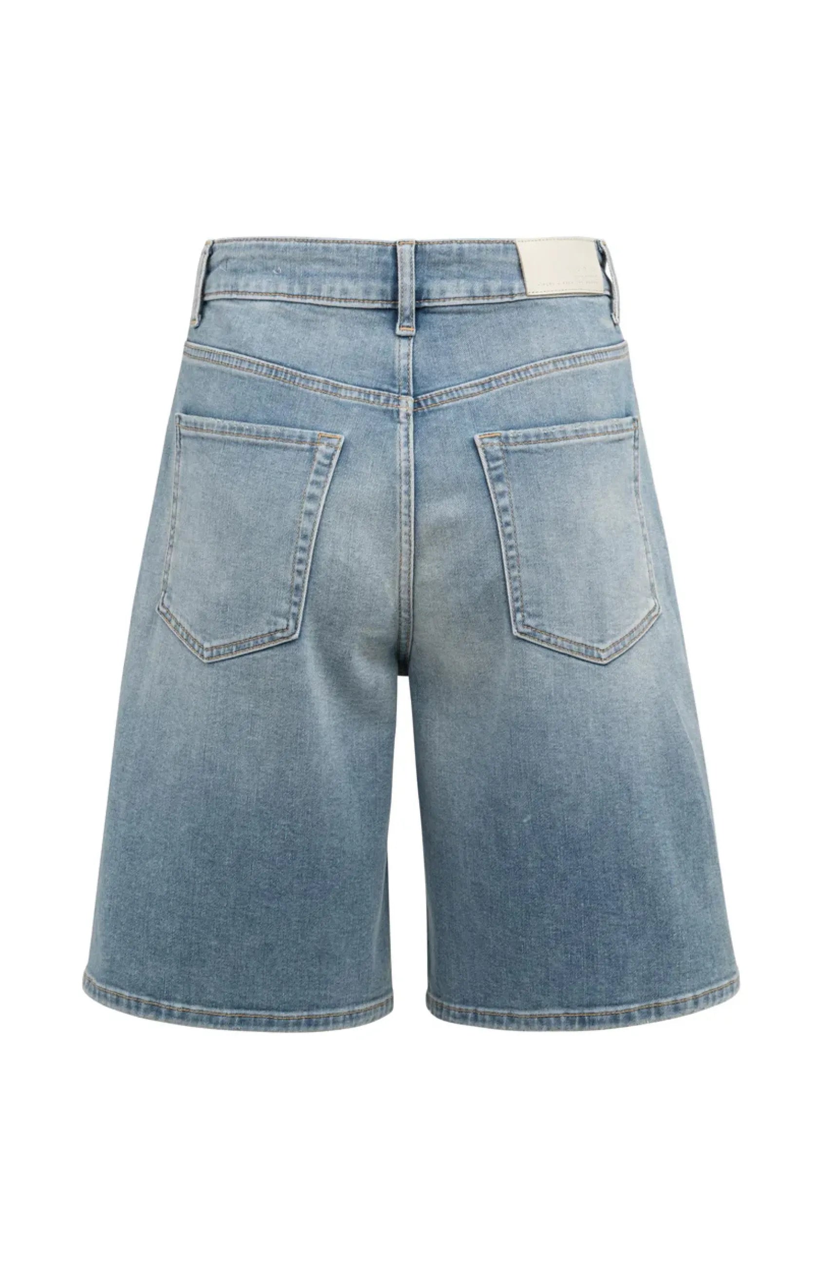 Denim-Bermudas mit normaler Passform