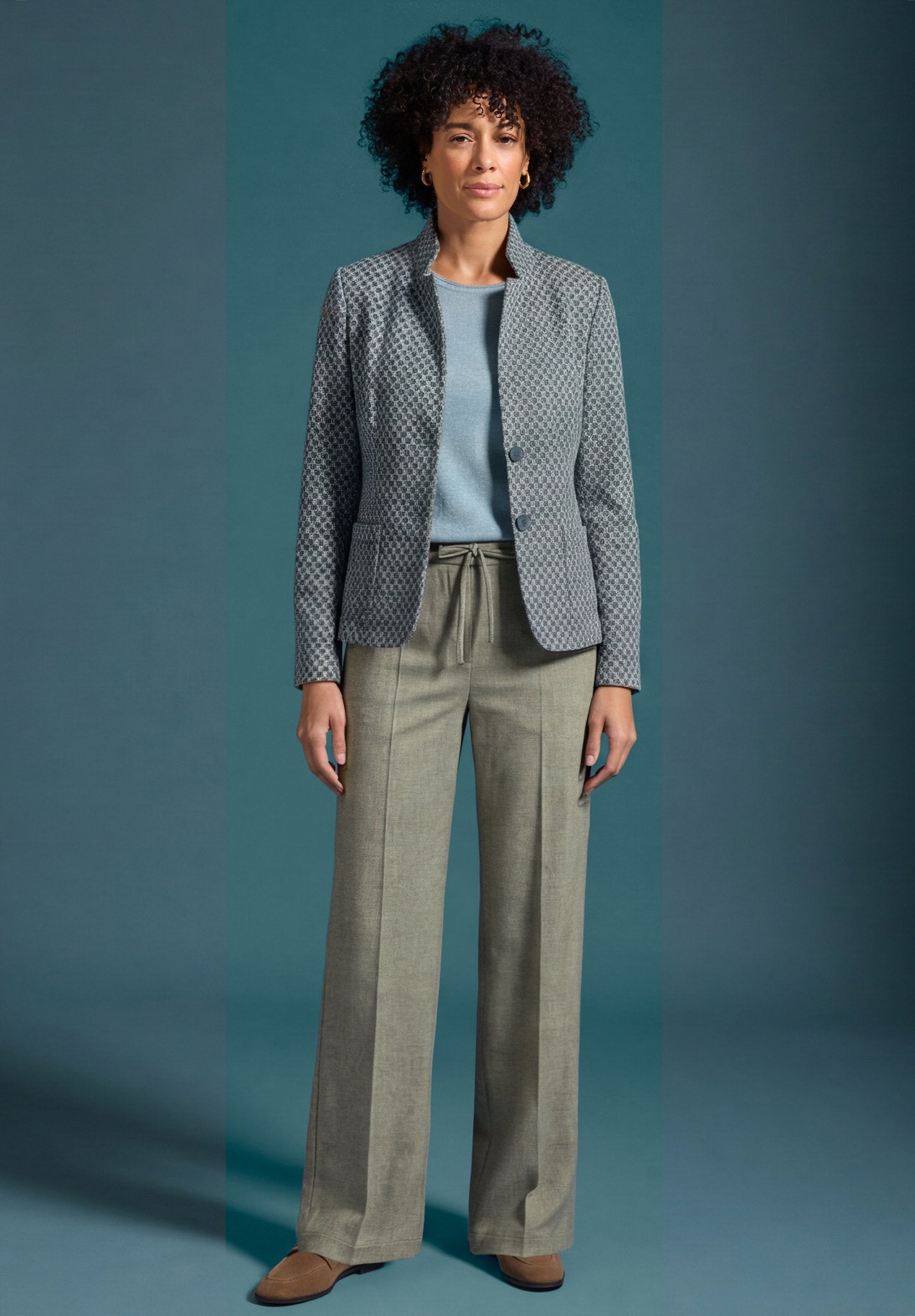Bianca Damen Blazer Blue Mix