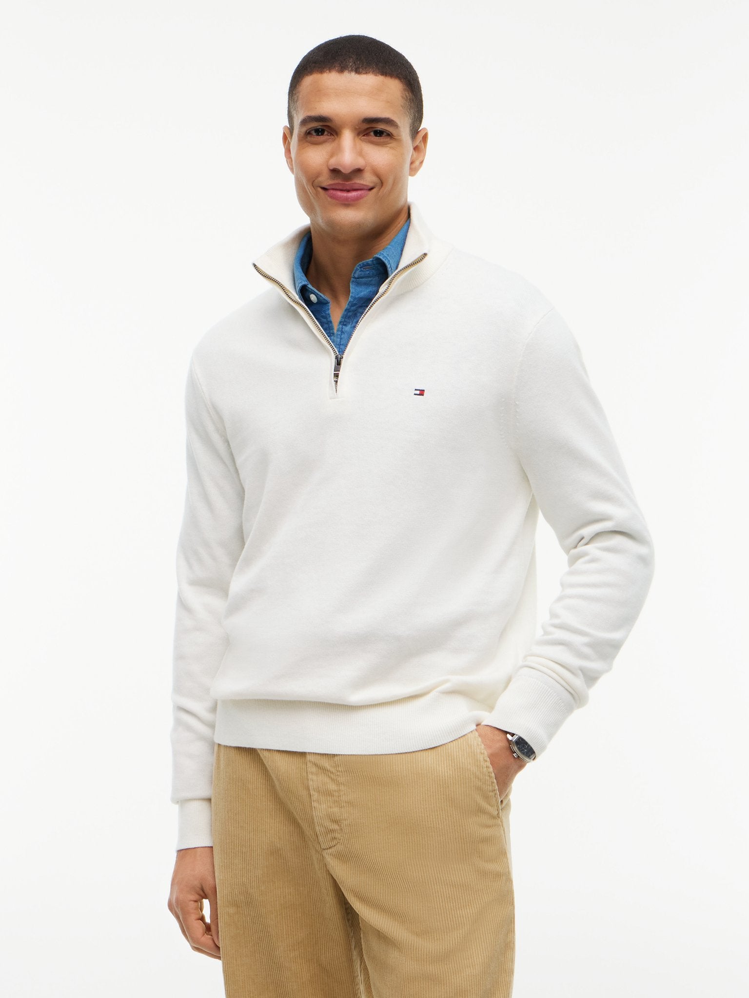 Tommy Hilfiger Herren Pullover Z Yellow