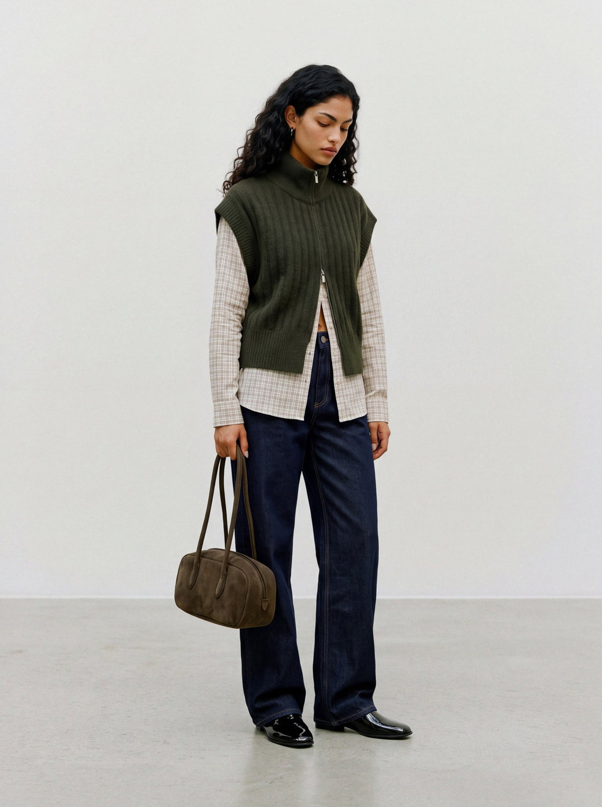 Vero Moda Damen Indoorwesten Forest Night/Me