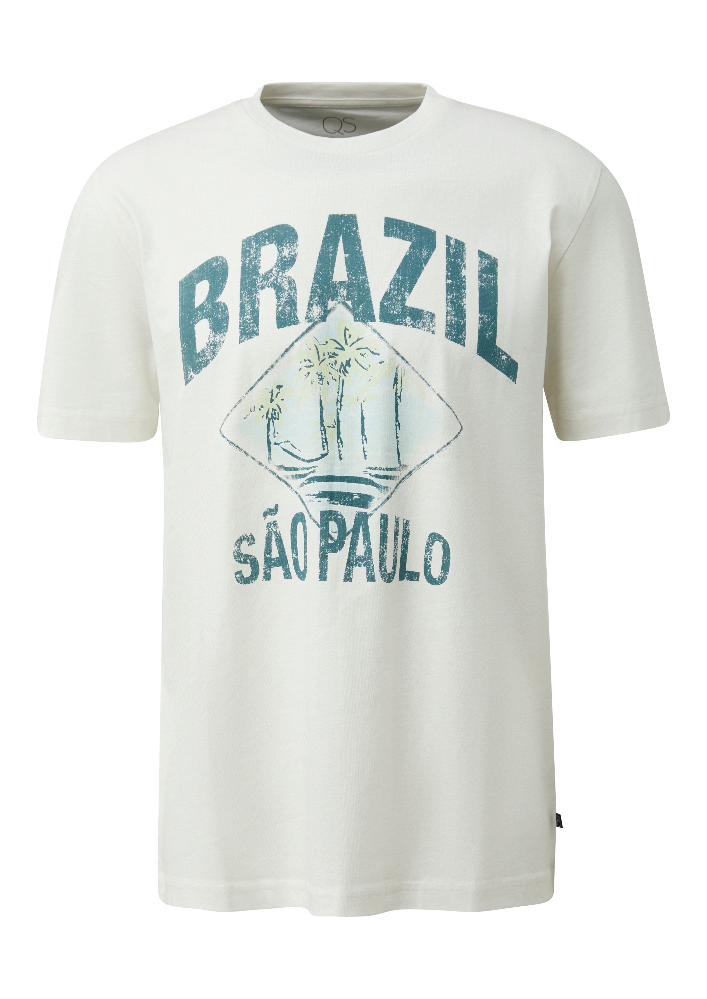 QS by S.Oliver Herren T-Shirts kurz White