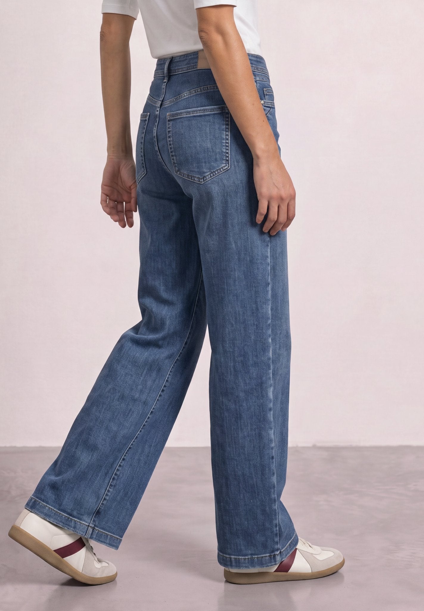 Street One Damen Hosen Medium Bl