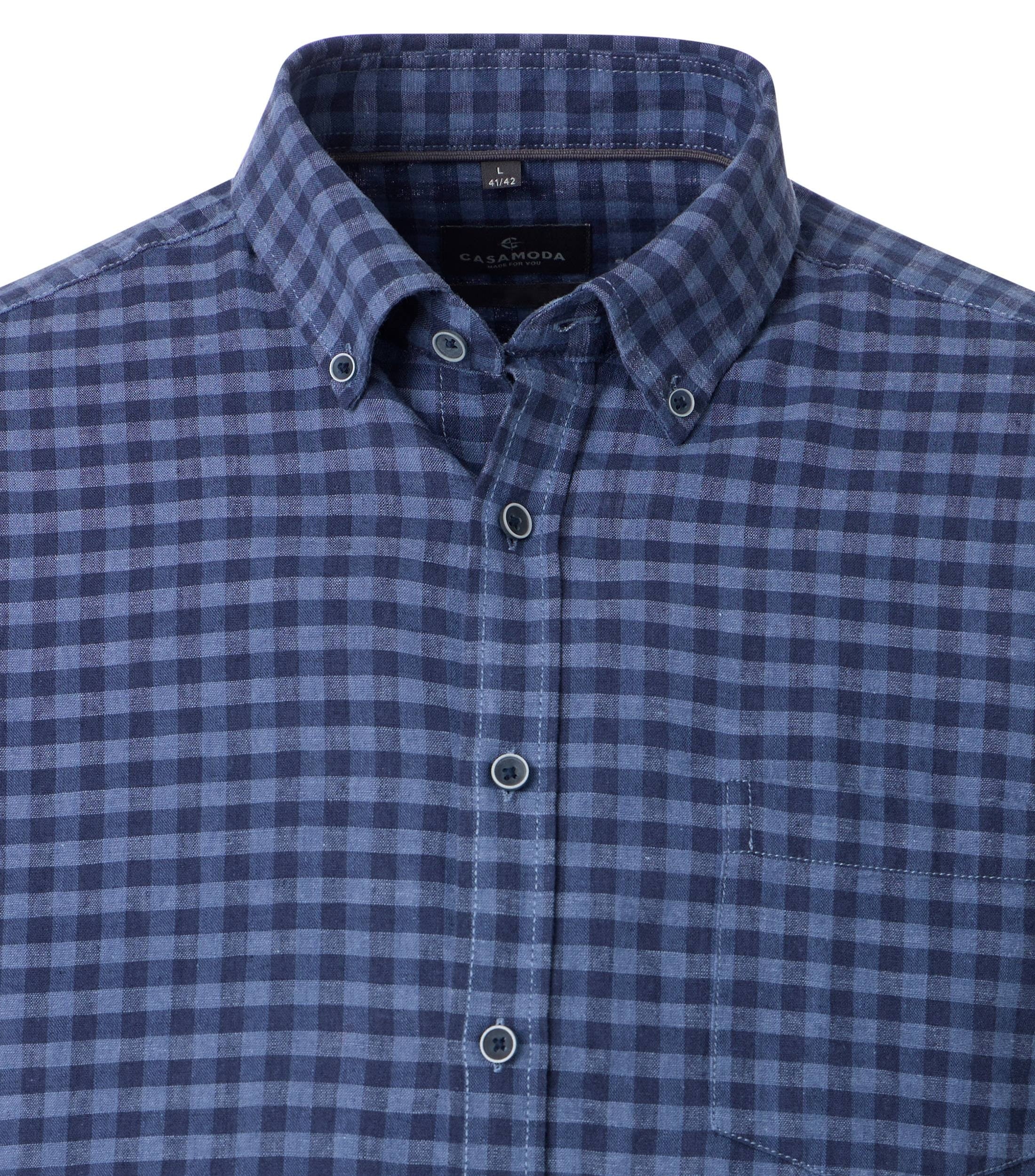 Casa Moda Herren Hemden kurz Blau
