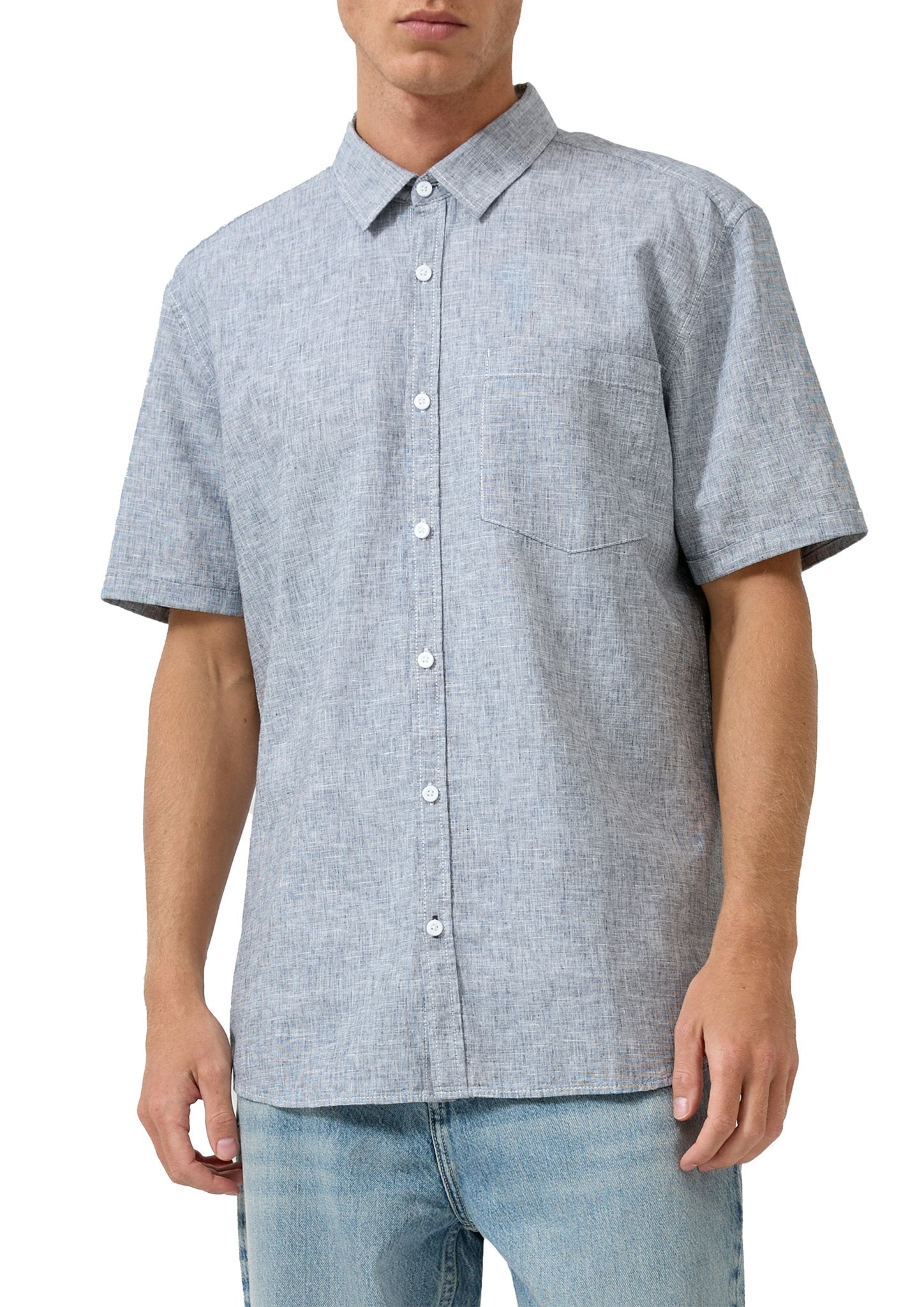 QS by S.Oliver Herren Hemden lang Blue