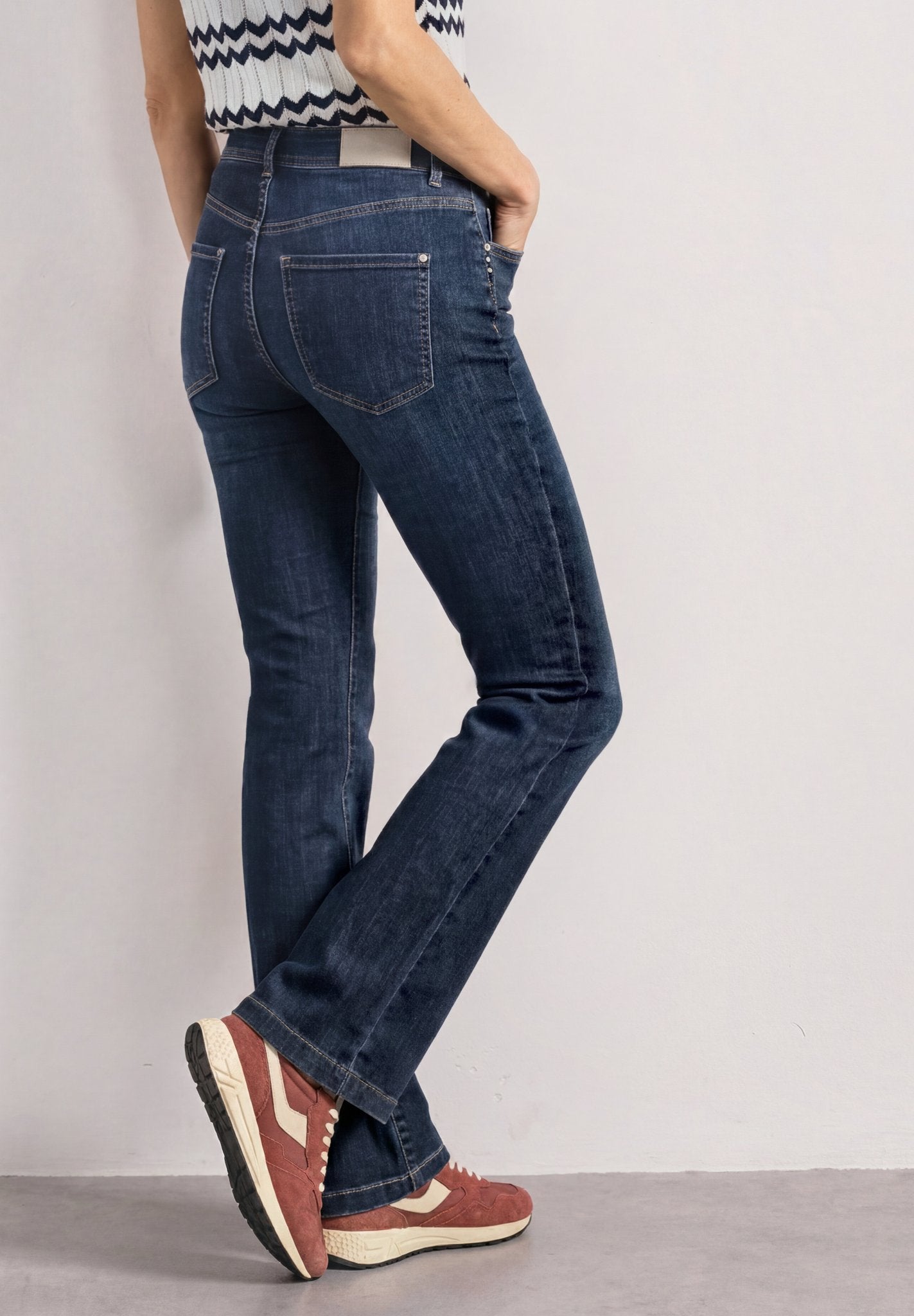 Street One Damen Hosen Dark Blue