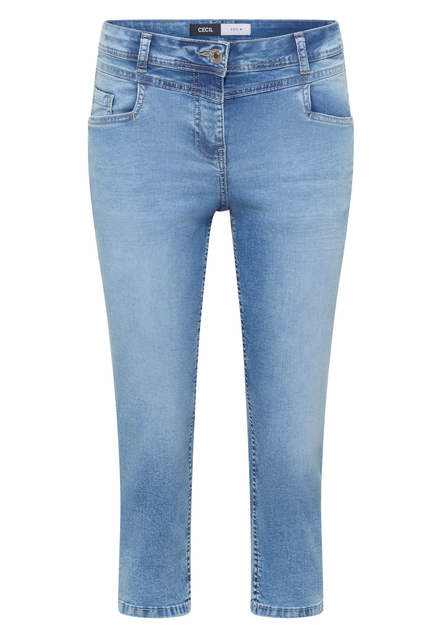 Cecil Damen Hosen Light Blu