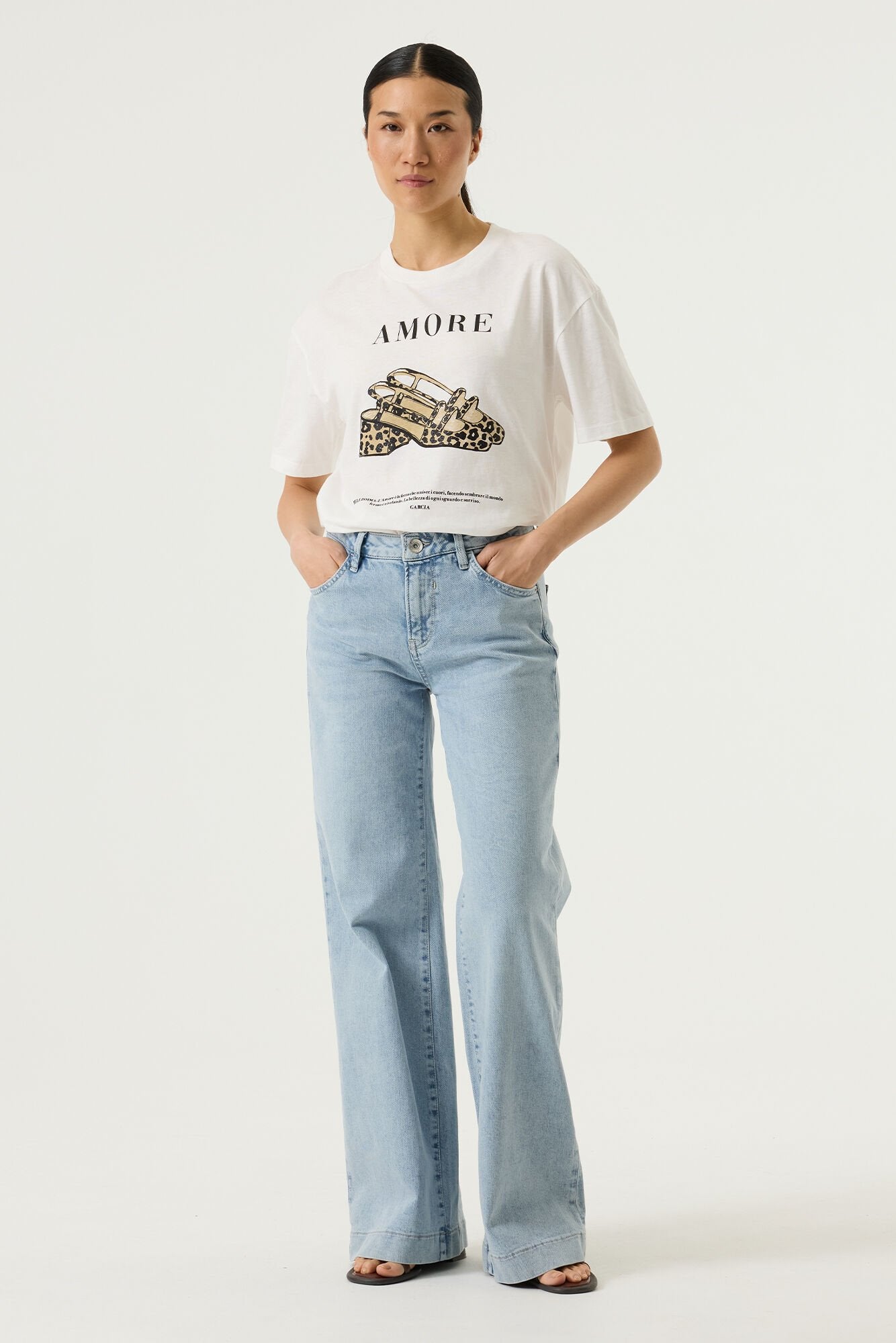 Garcia Damen T-Shirts Off White
