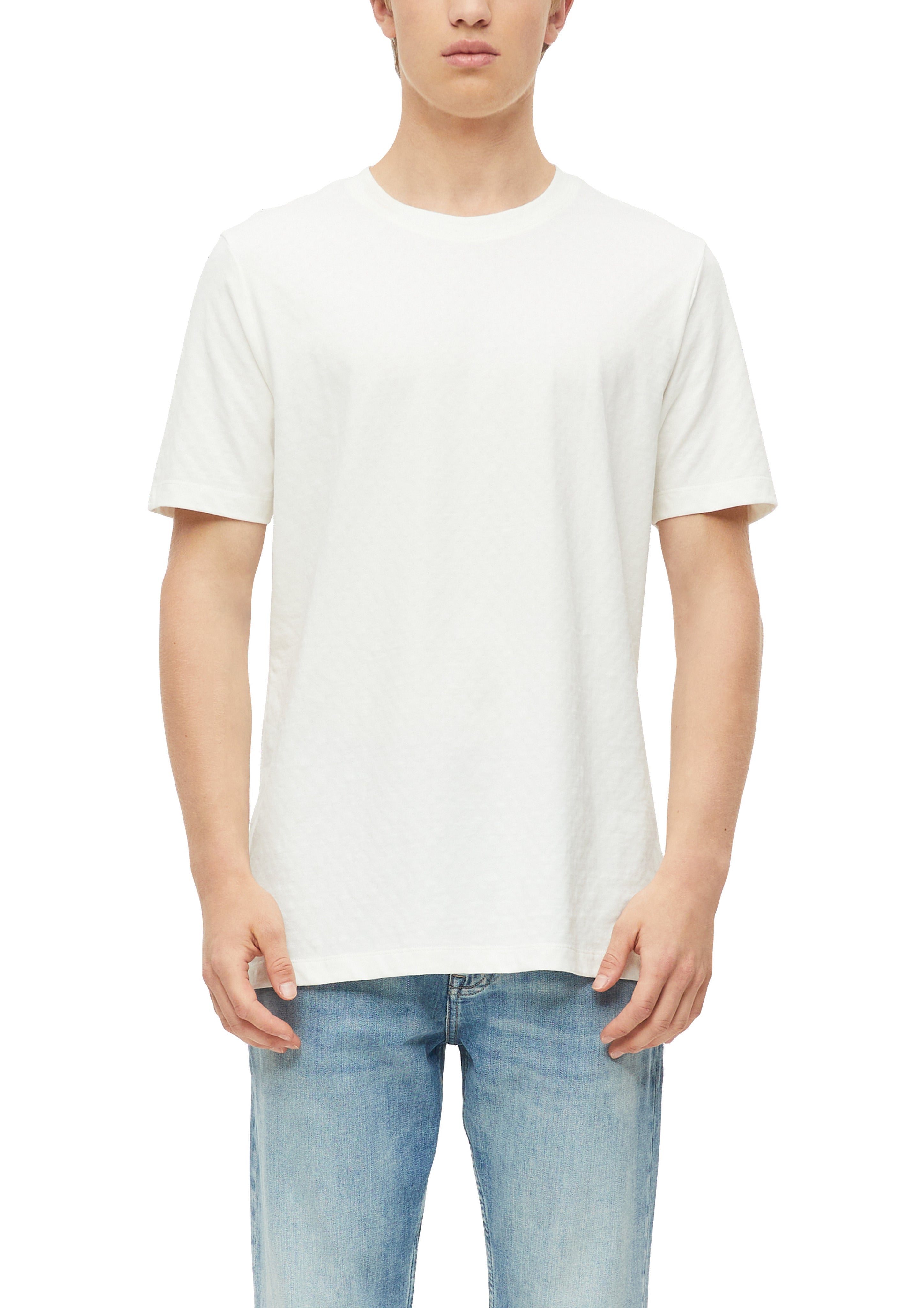 S. Oliver red Herren T-Shirts kurz White