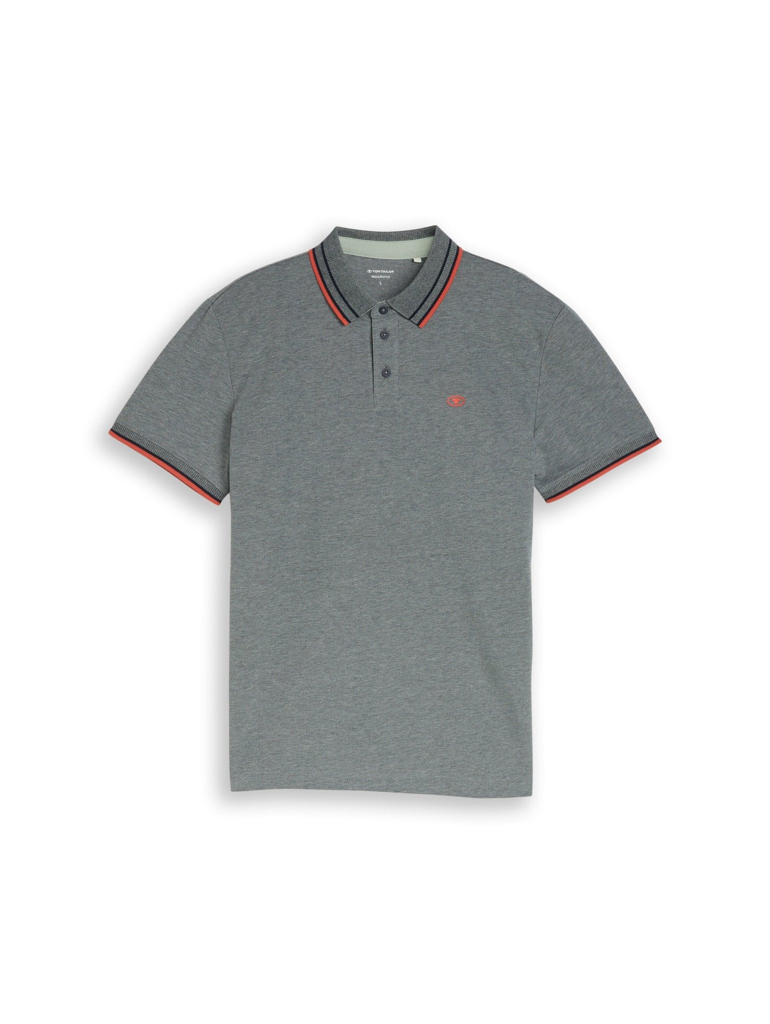 Tom Tailor Herren Polo-Shirts Greyish Green T