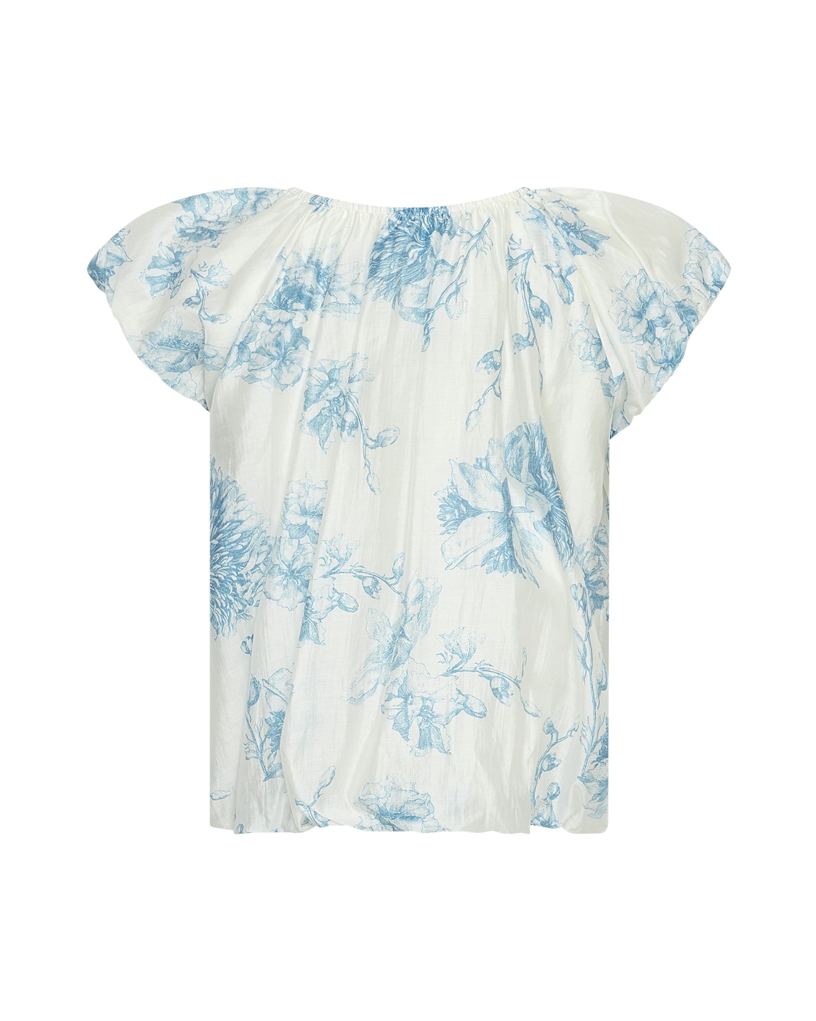 MSCH Damen Blusen M Blue Flower M