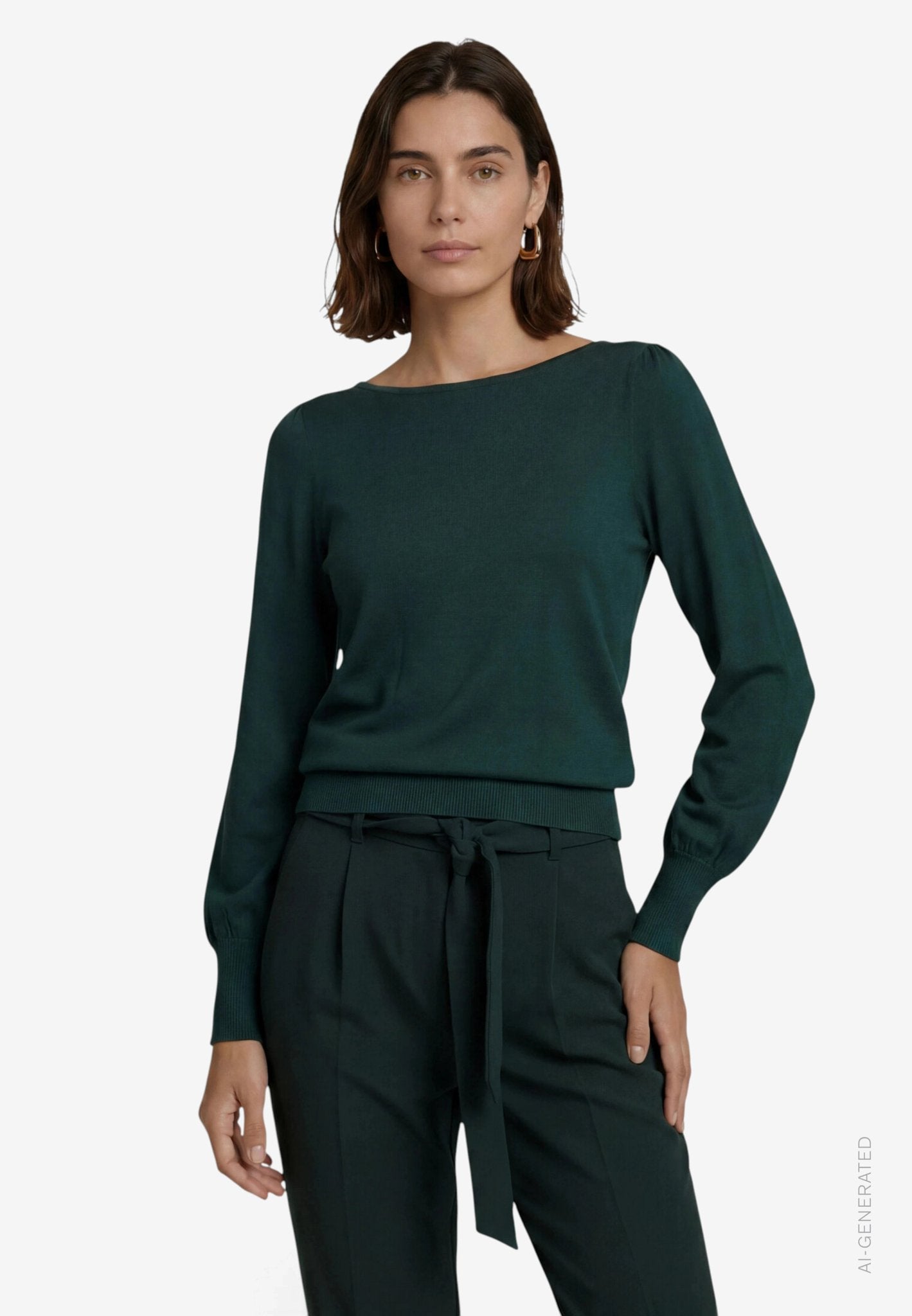 Zero Damen Pullover Green Forest