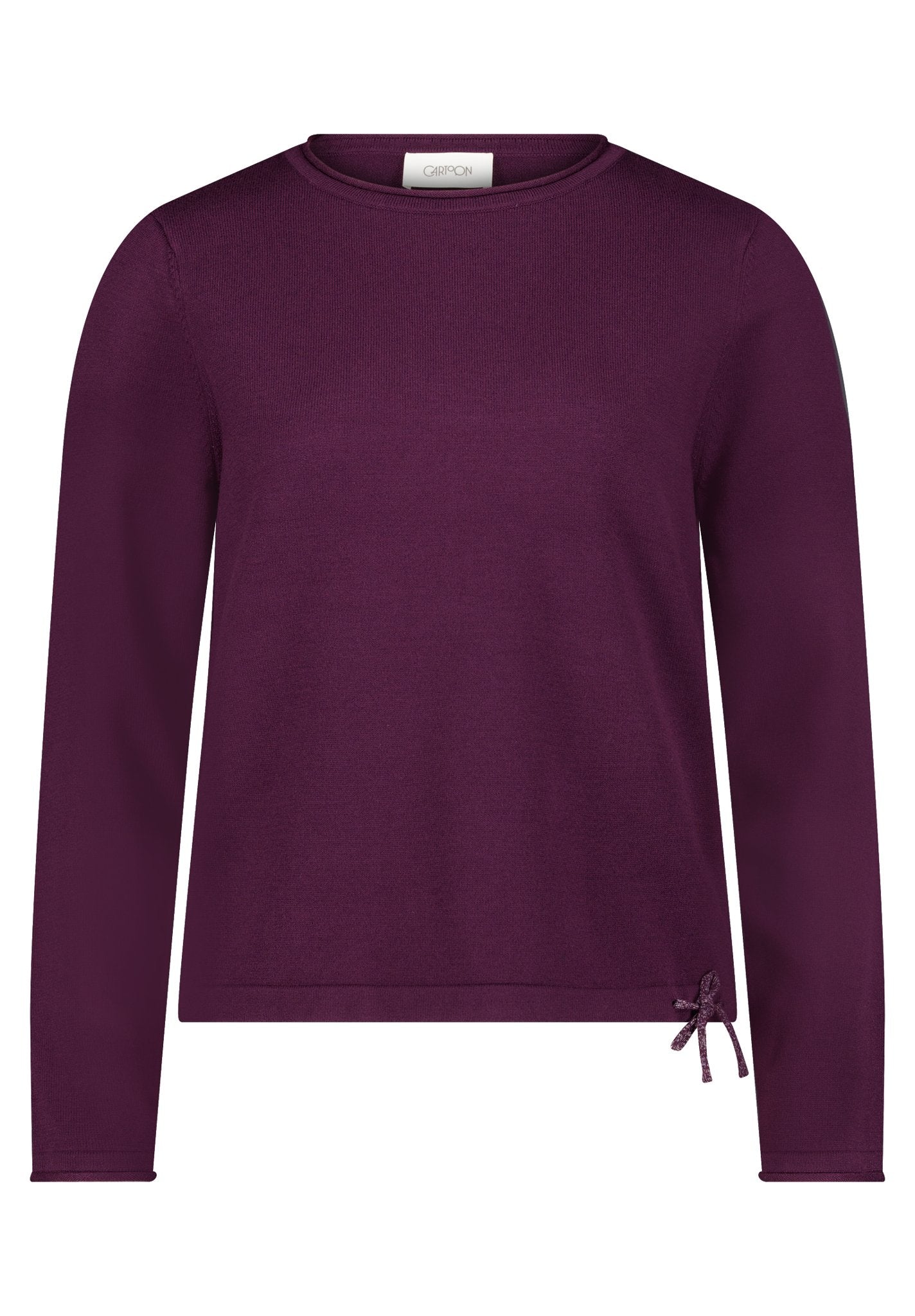 Cartoon Damen Pullover Dark Dahlia