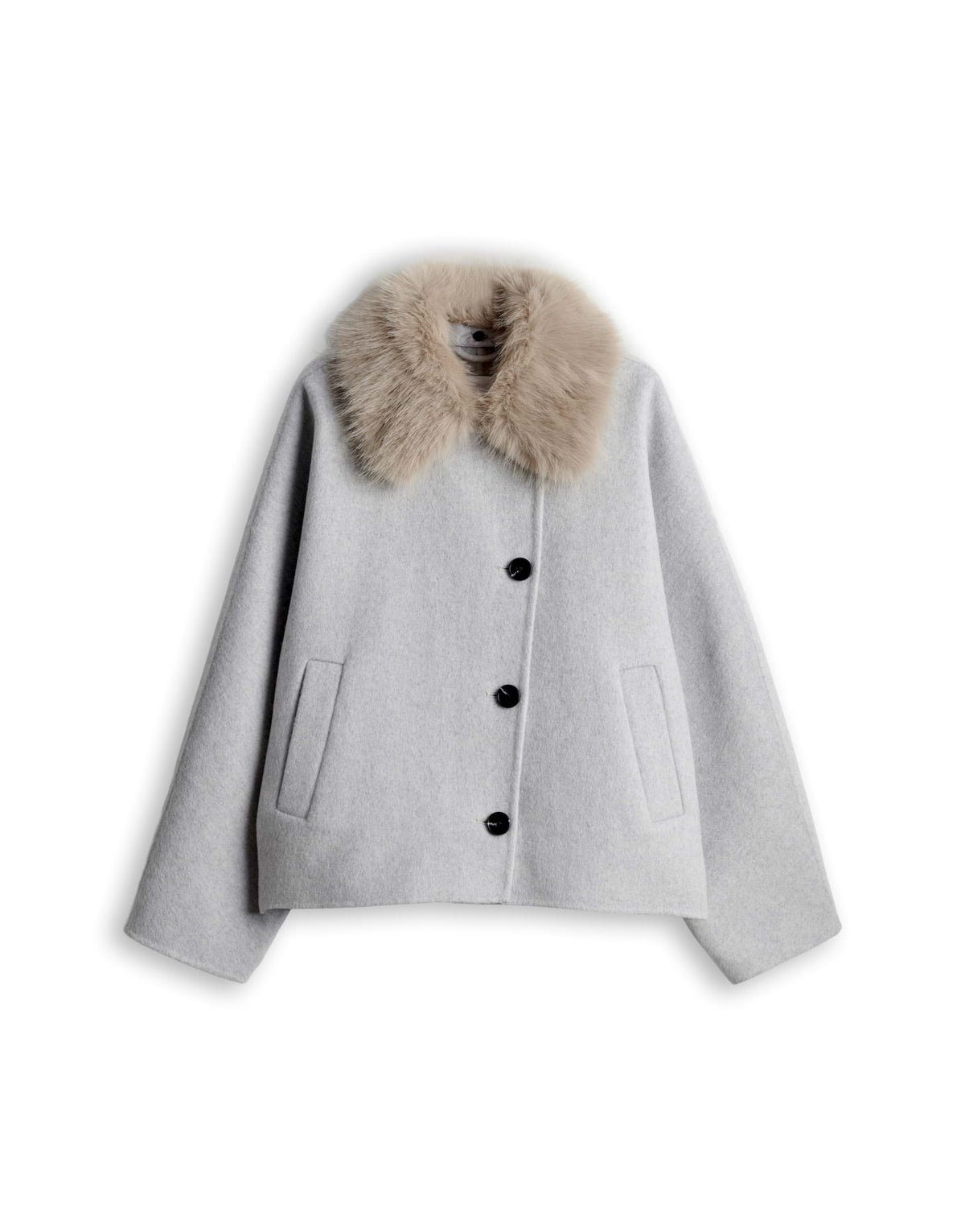 Opus Damen Jacken Hazy Fog Melang