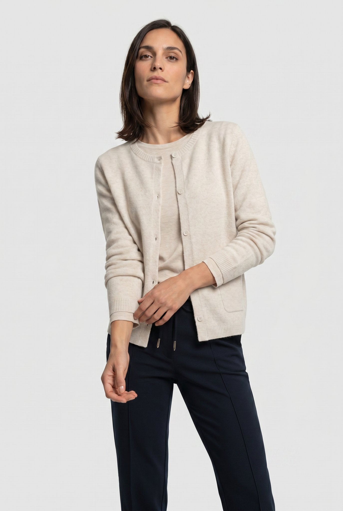Olsen Damen Strickjacken Almond Be
