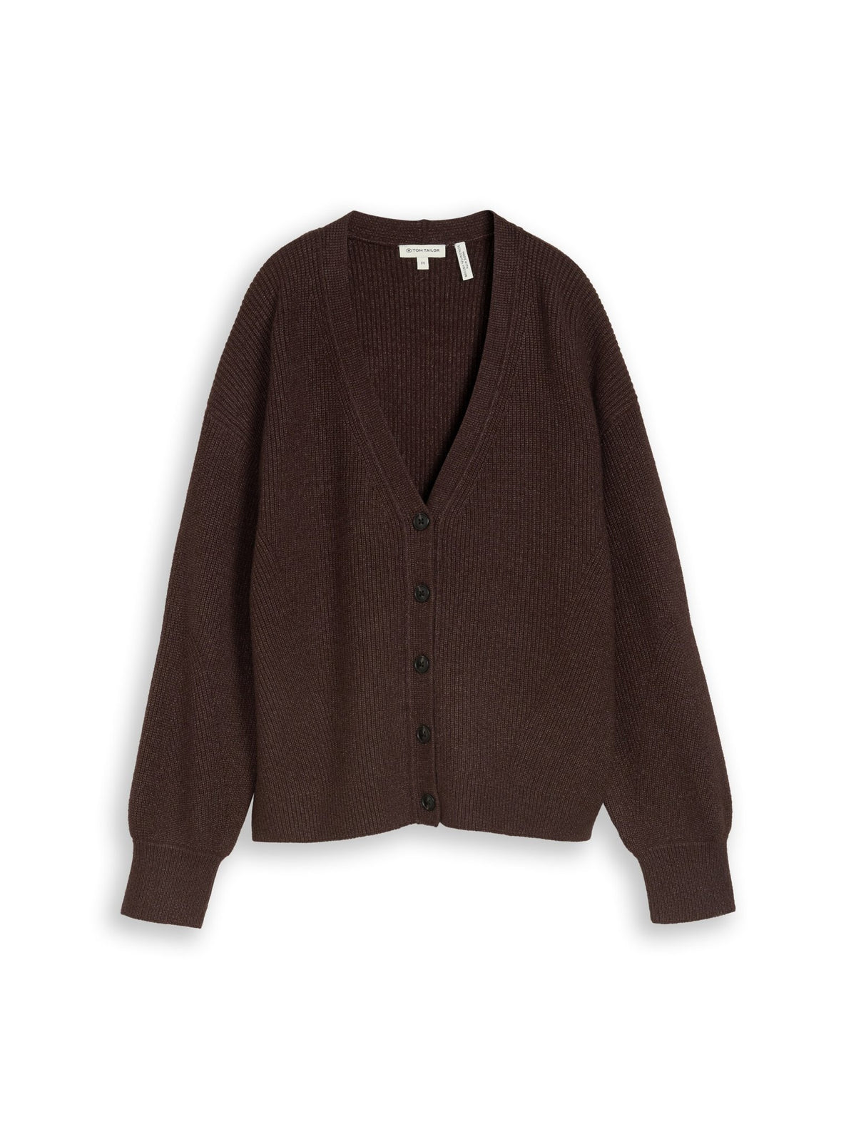 Tom Tailor Damen Strickjacken Java Dark Brown