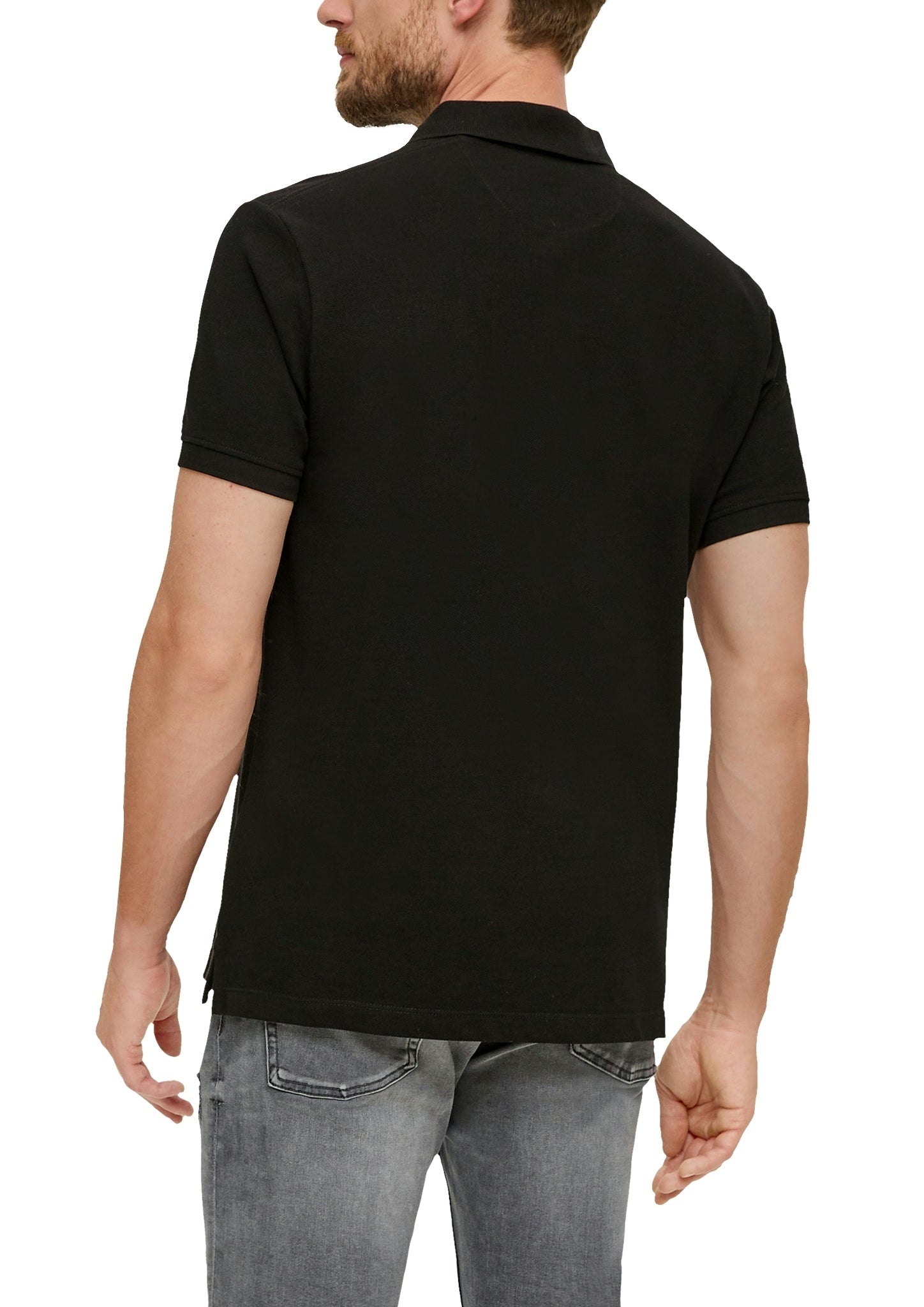 S. Oliver red Herren Polo-Shirts Grey/Black