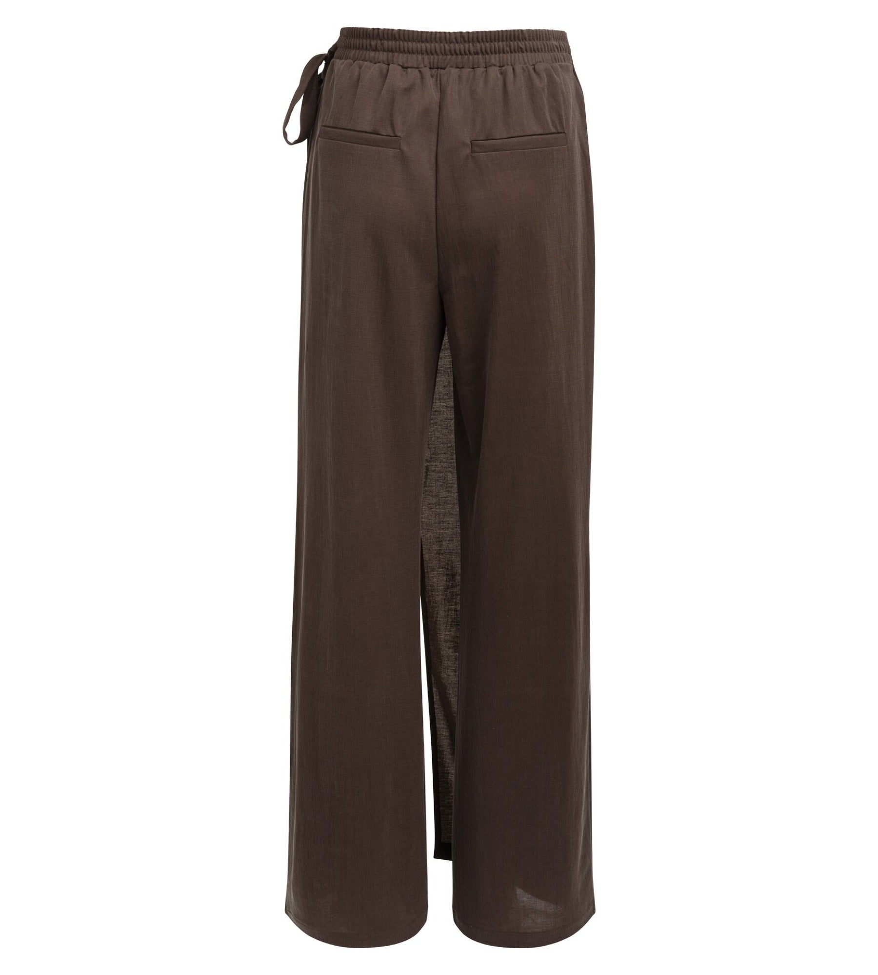 Weit geschnittene Hose mit Wickeldetail