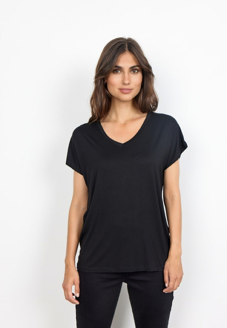 Soya Concept Damen T-Shirts Black