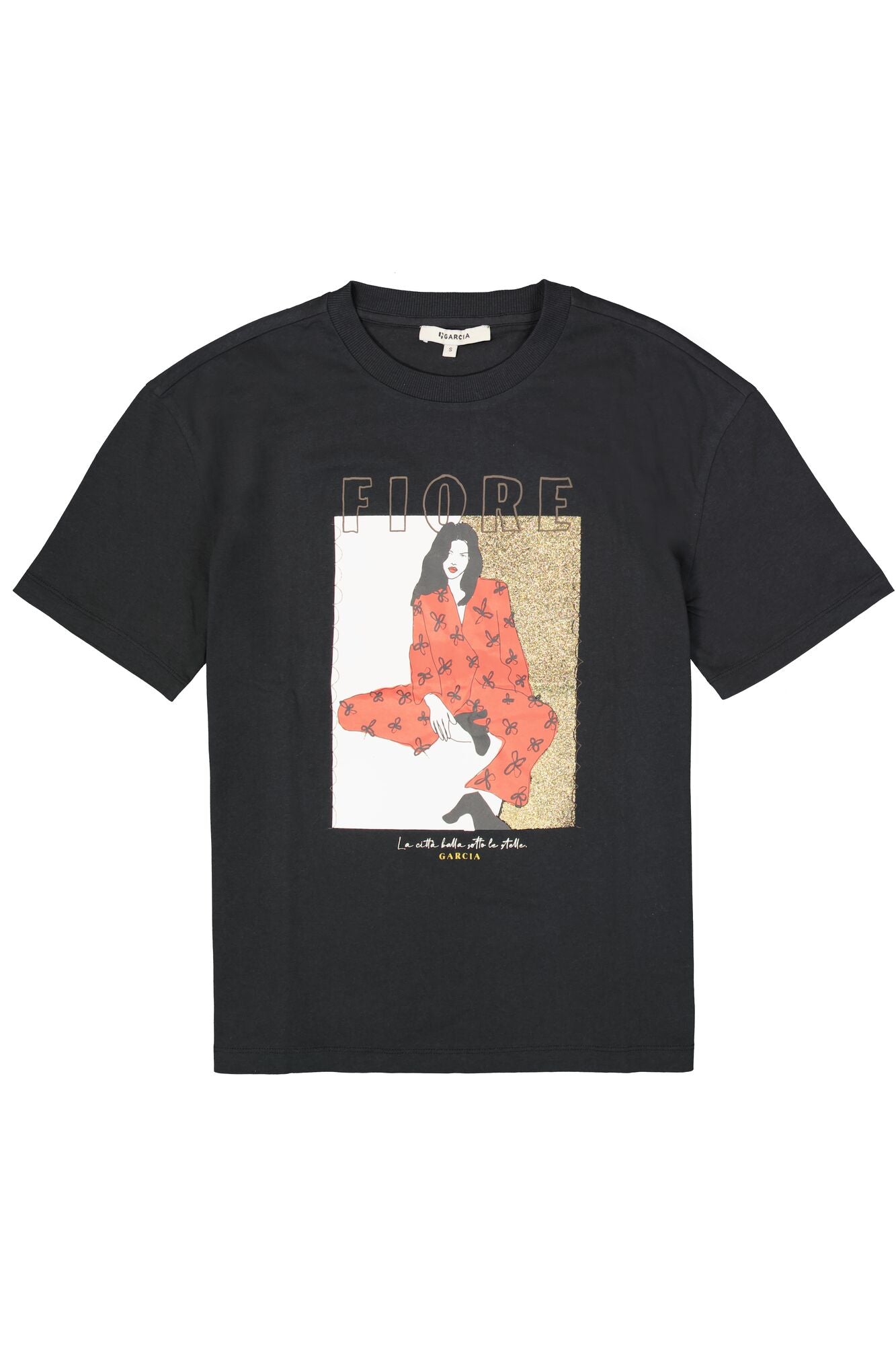 Garcia Damen T-Shirts Antracite